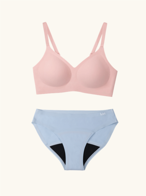 Heather Pink Bra & Panty Bundle Set
