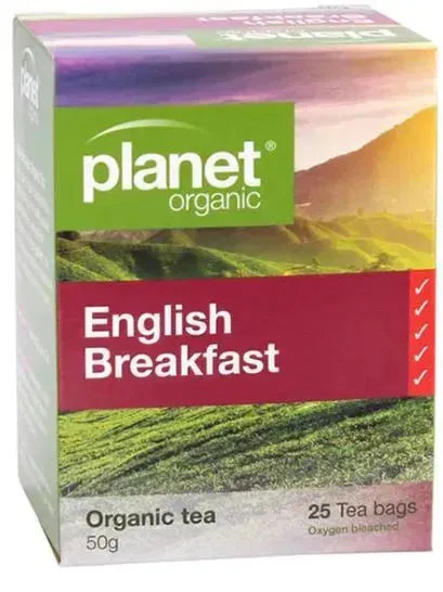 Planet Organic Herbal Tea Bags English Breakfast (25 Tea bags)
