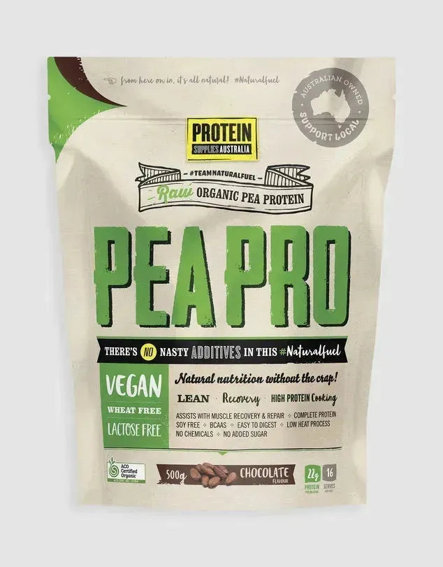 Protein Supplies PeaPro (Raw Pea Protein) 500g - Chocolate