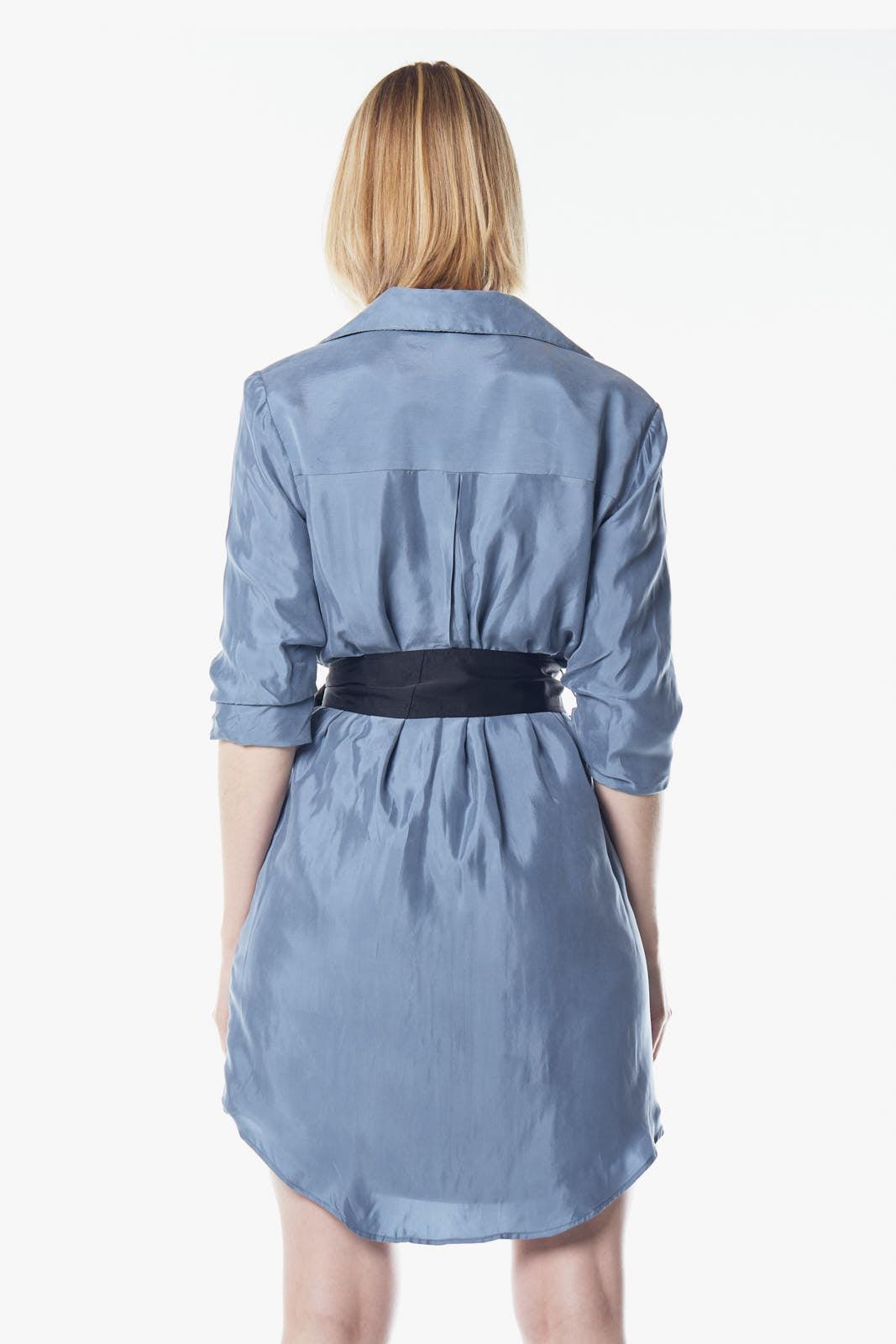 Cielo Blue Blazer Dress â€?Women's Tailored Blazer-Style Dress