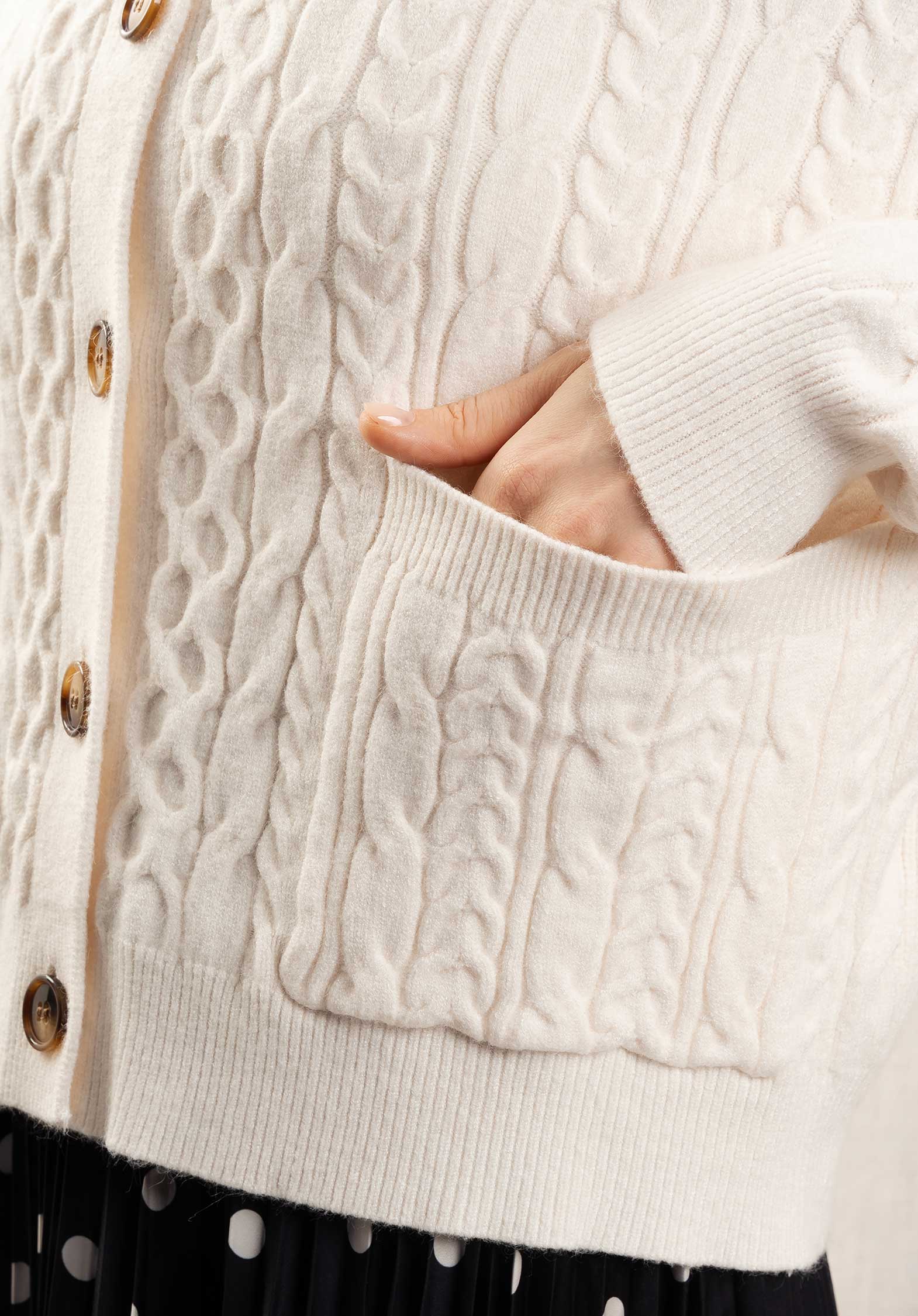 Cardigan 97537 Sonia Ecru