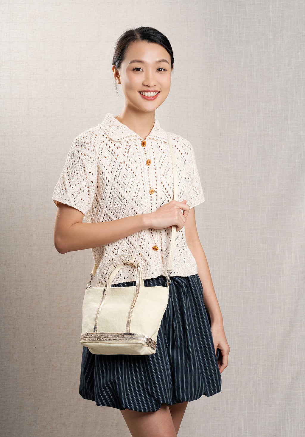 Mini Bag Linen Cabas Xs Ve31-v40410 Soleil