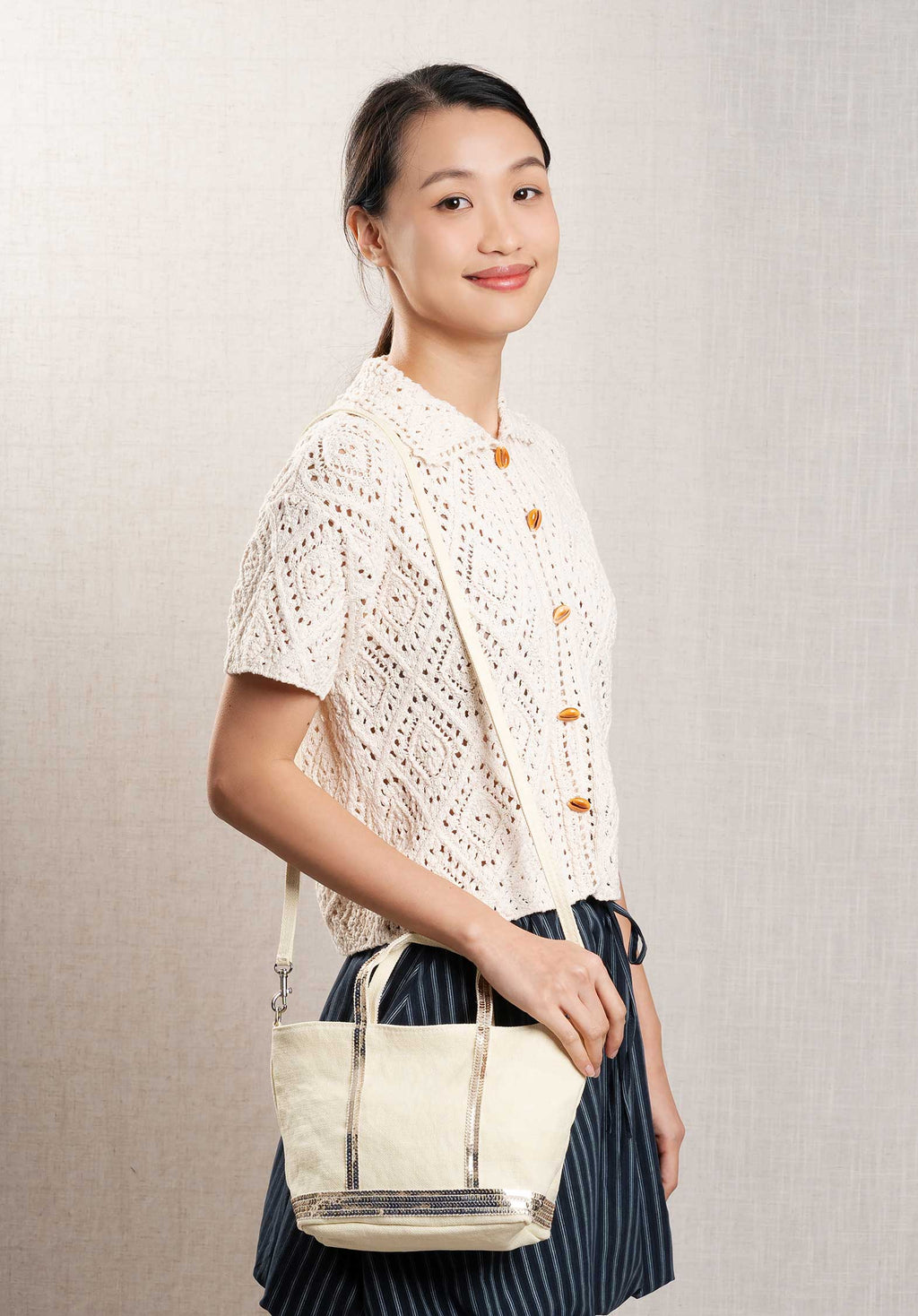 Mini Bag Linen Cabas Xs Ve31-v40410 Soleil