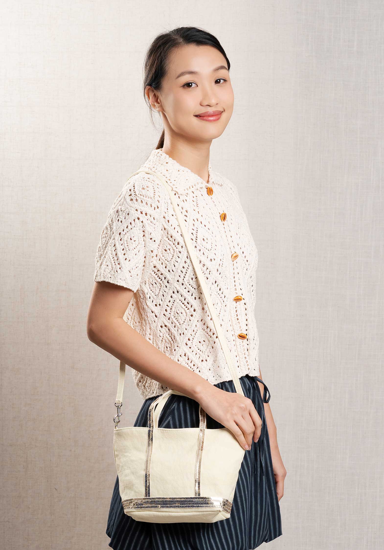 Mini Bag Linen Cabas Xs Ve31-v40410 Soleil