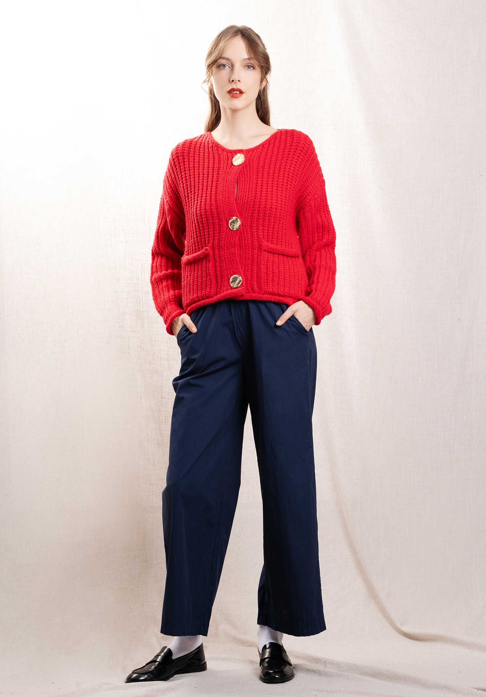 Cardigan Bp278 Rouge