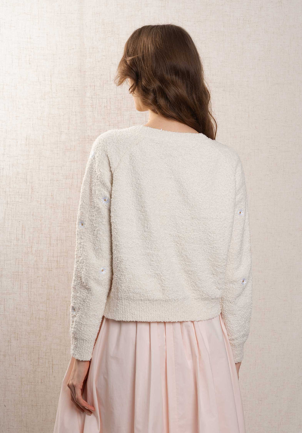 Cardigan 1188 Flower Blanc