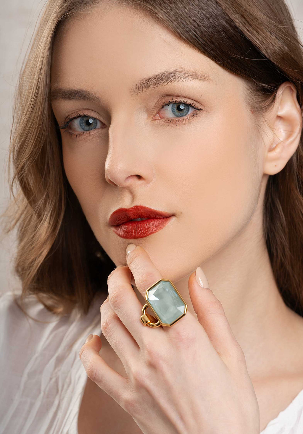 Jwrin00087glaggl00m Ring Light Ring Gold-Agave