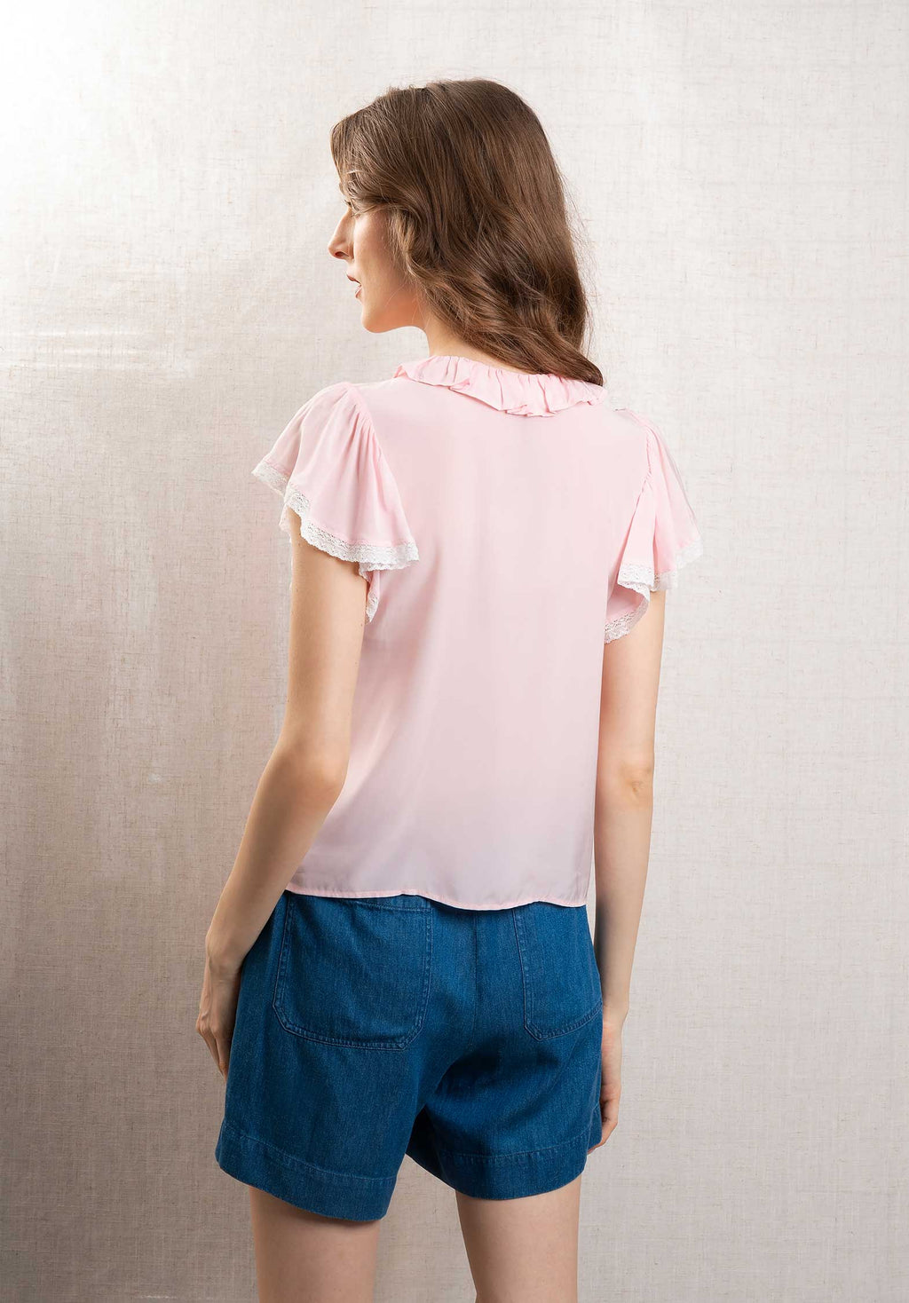 Blouse Silky s E25sito Rose