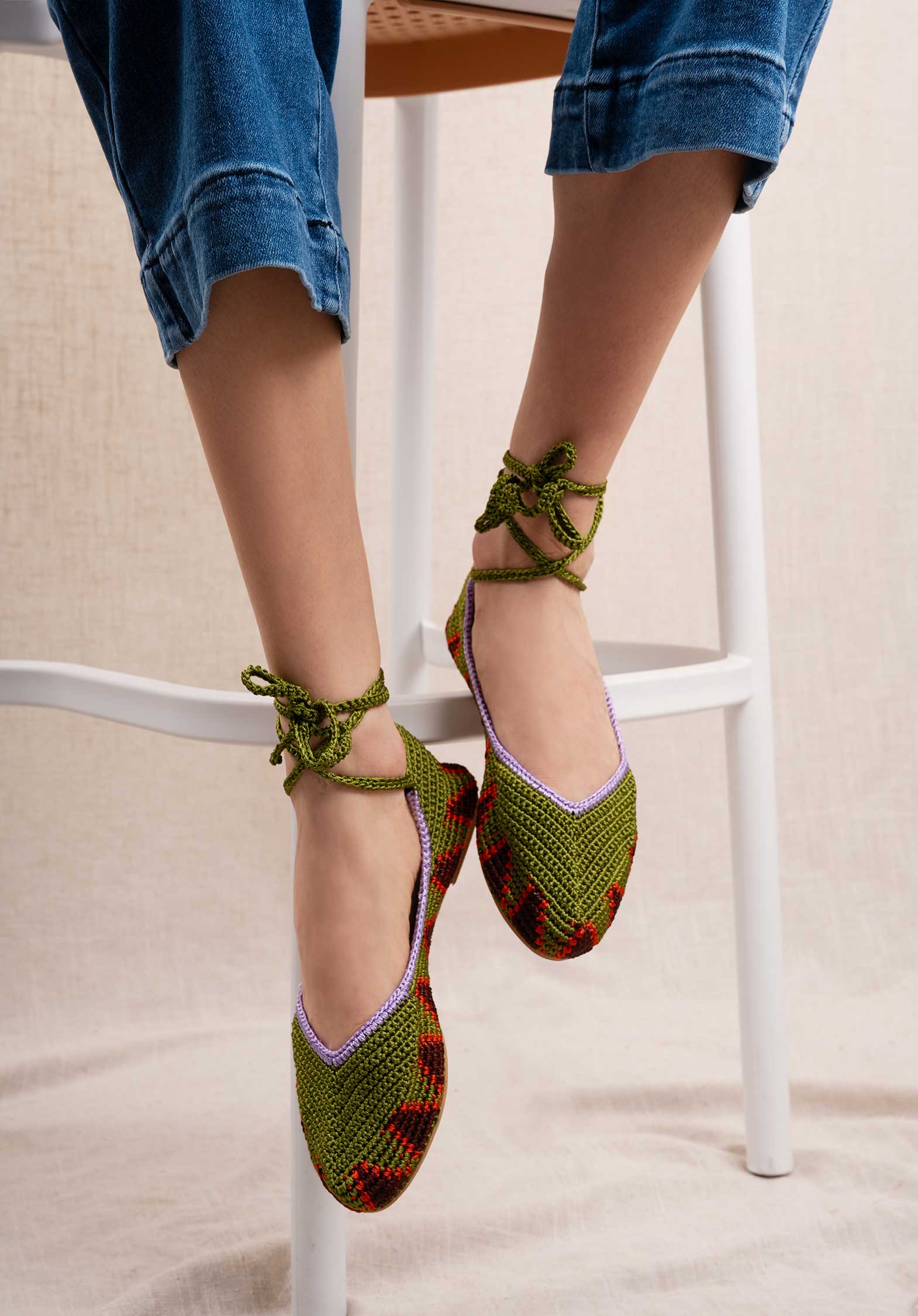 Ballerina Ba-02-06 Ballerina High Olive-Green