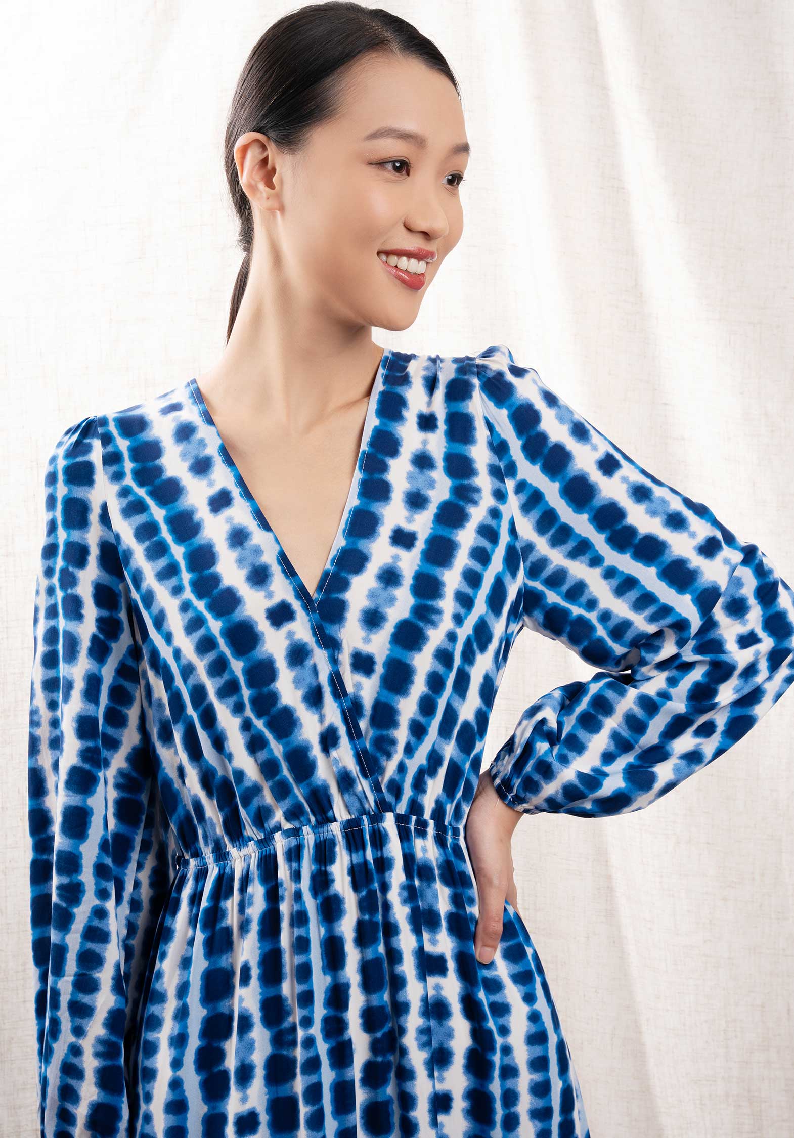 Ls Dress 312024 Bleu