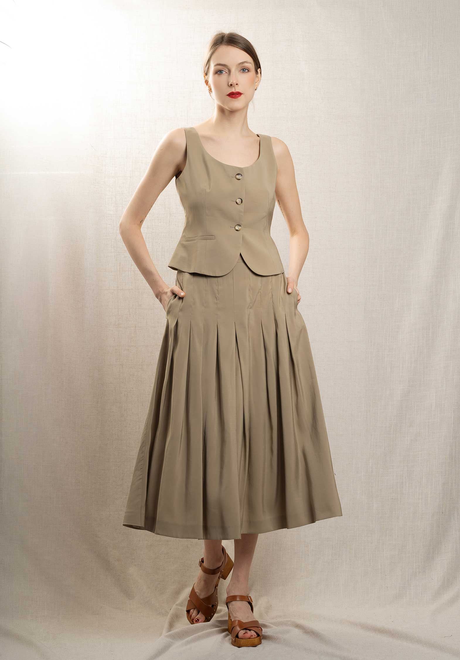 Gilet Atgi001 Bilbao Gilet Cammello