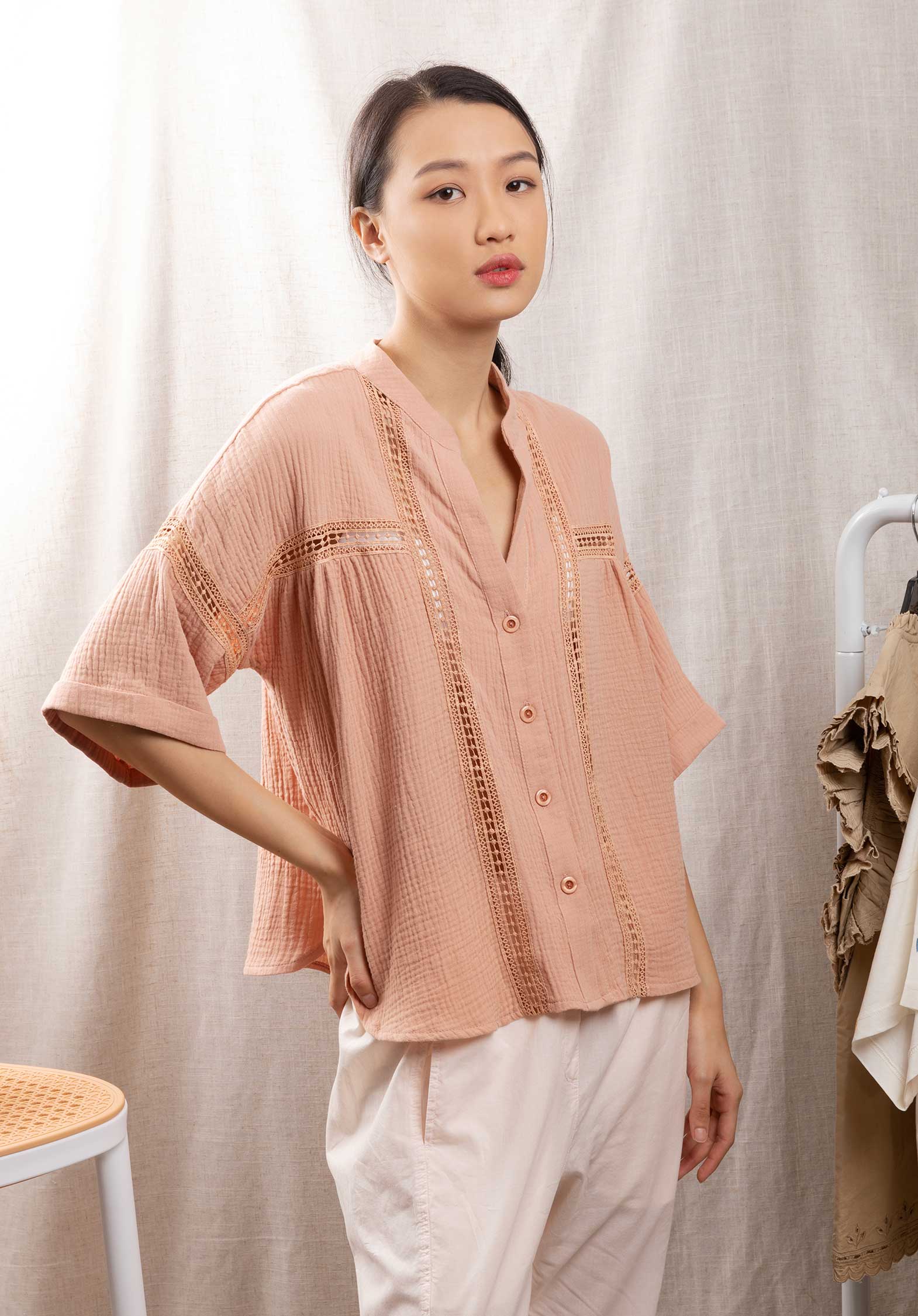 Blouse Sorrente Dirty-Pink