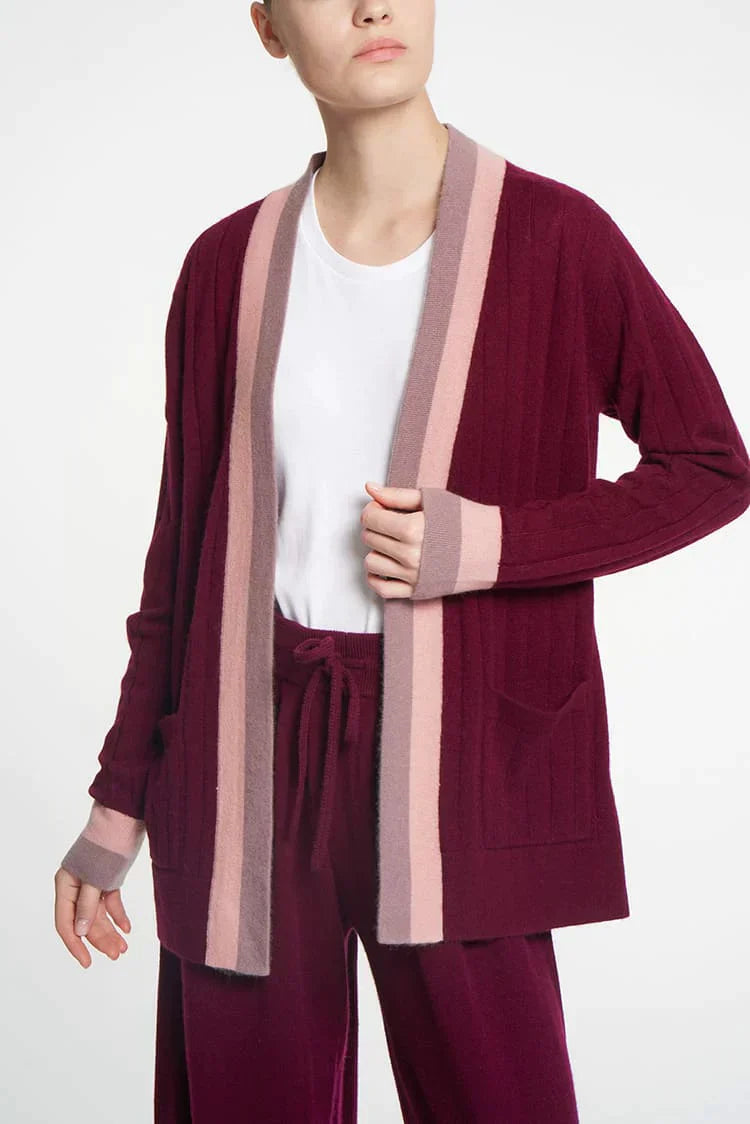 Cardigan C1 C12 June Burgundy