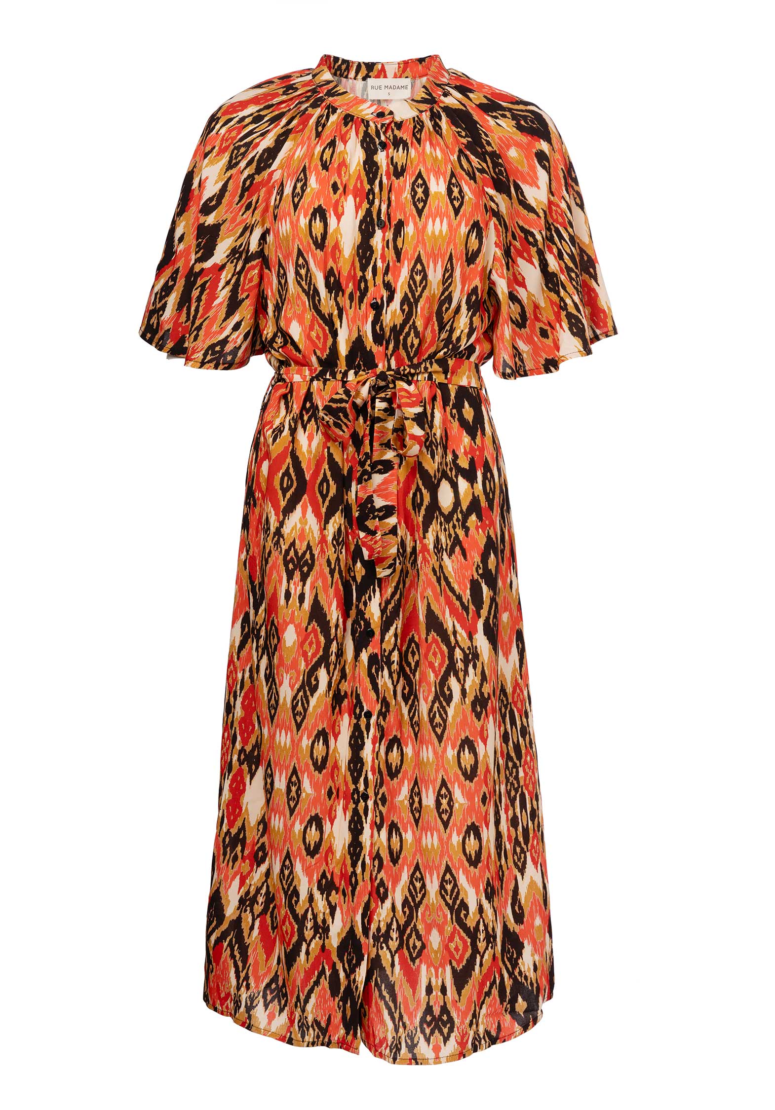 Dress Dress Briska Black-Red-Brown