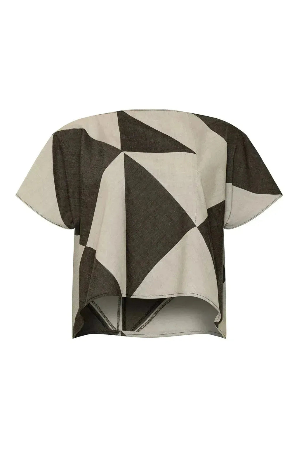 Rhea Top (Grey and Beige)