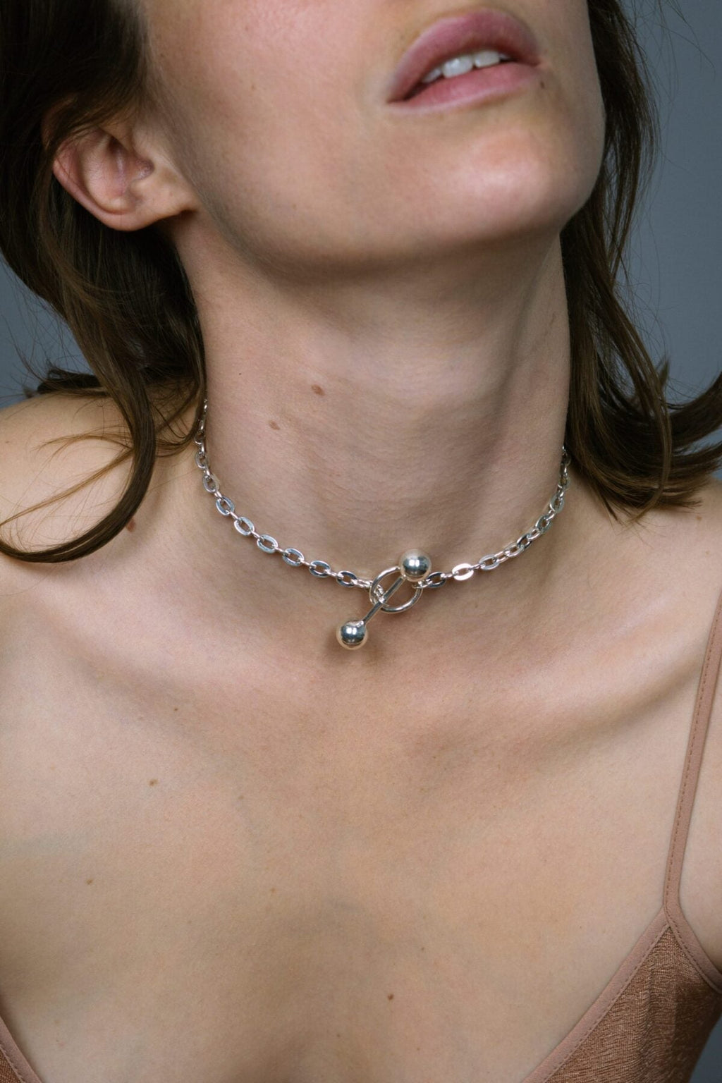 Necklace Barbelle Barbelle Choker Silver