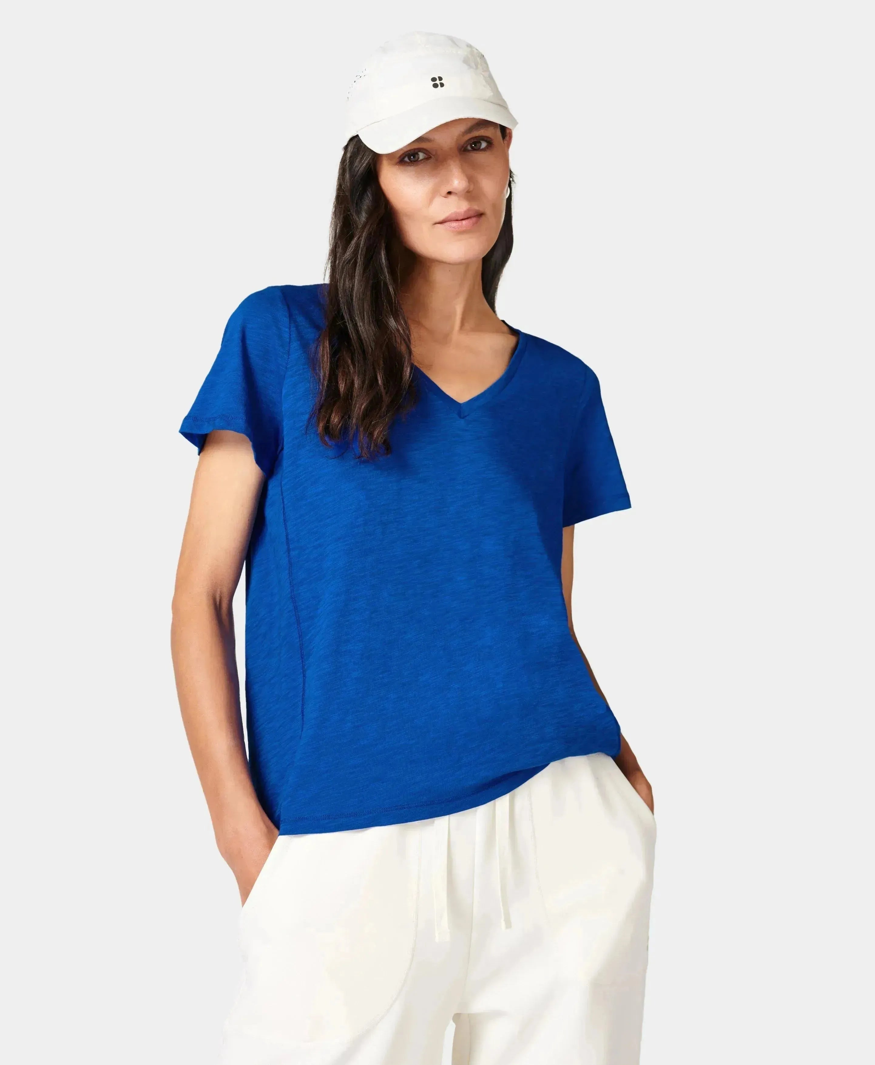 Refresh V-neck T-shirt Sb5497 Lightning-Blue