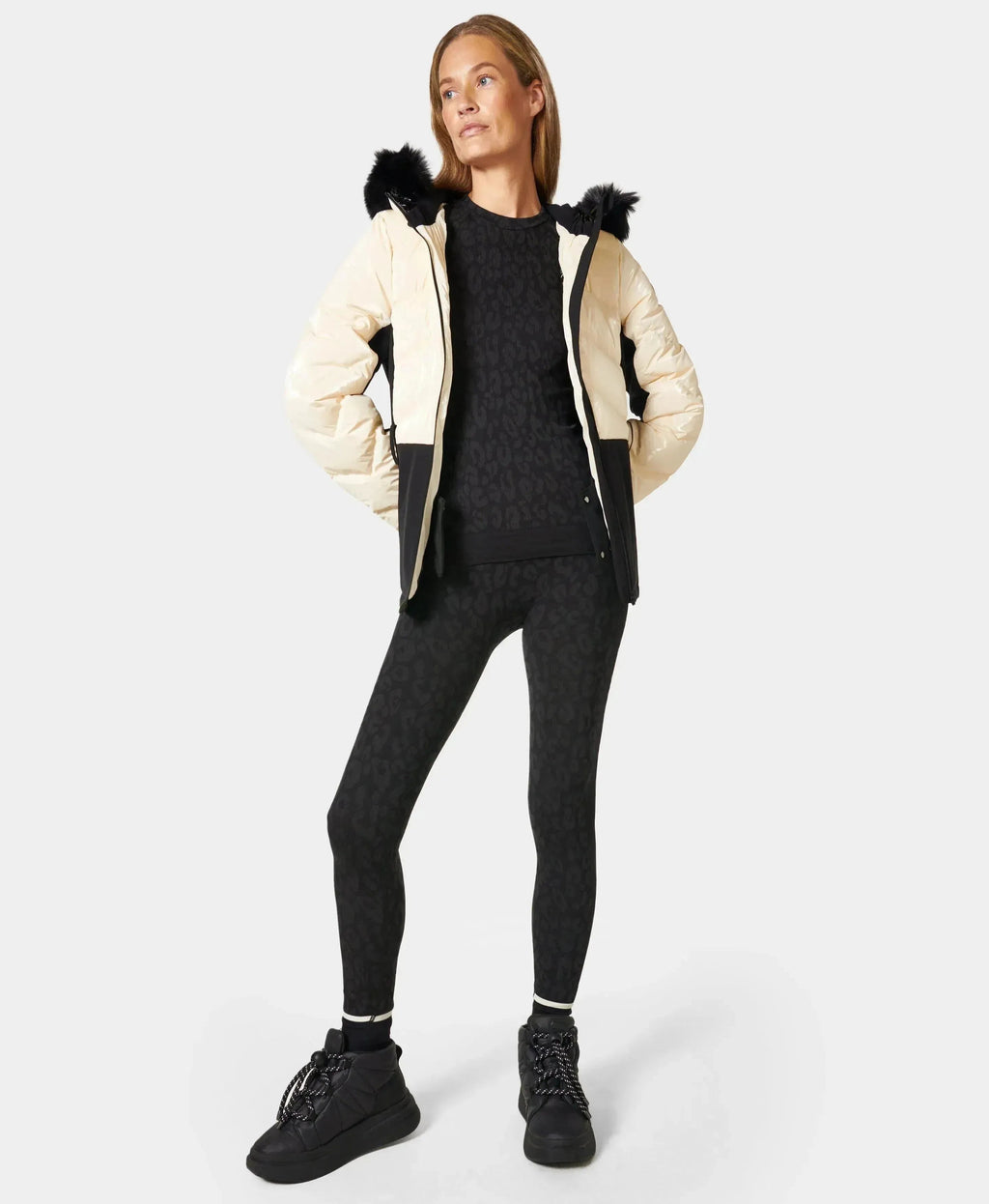 Leopard Jacquard Base Layer Le Sb8635a Black-Leopard-Paint