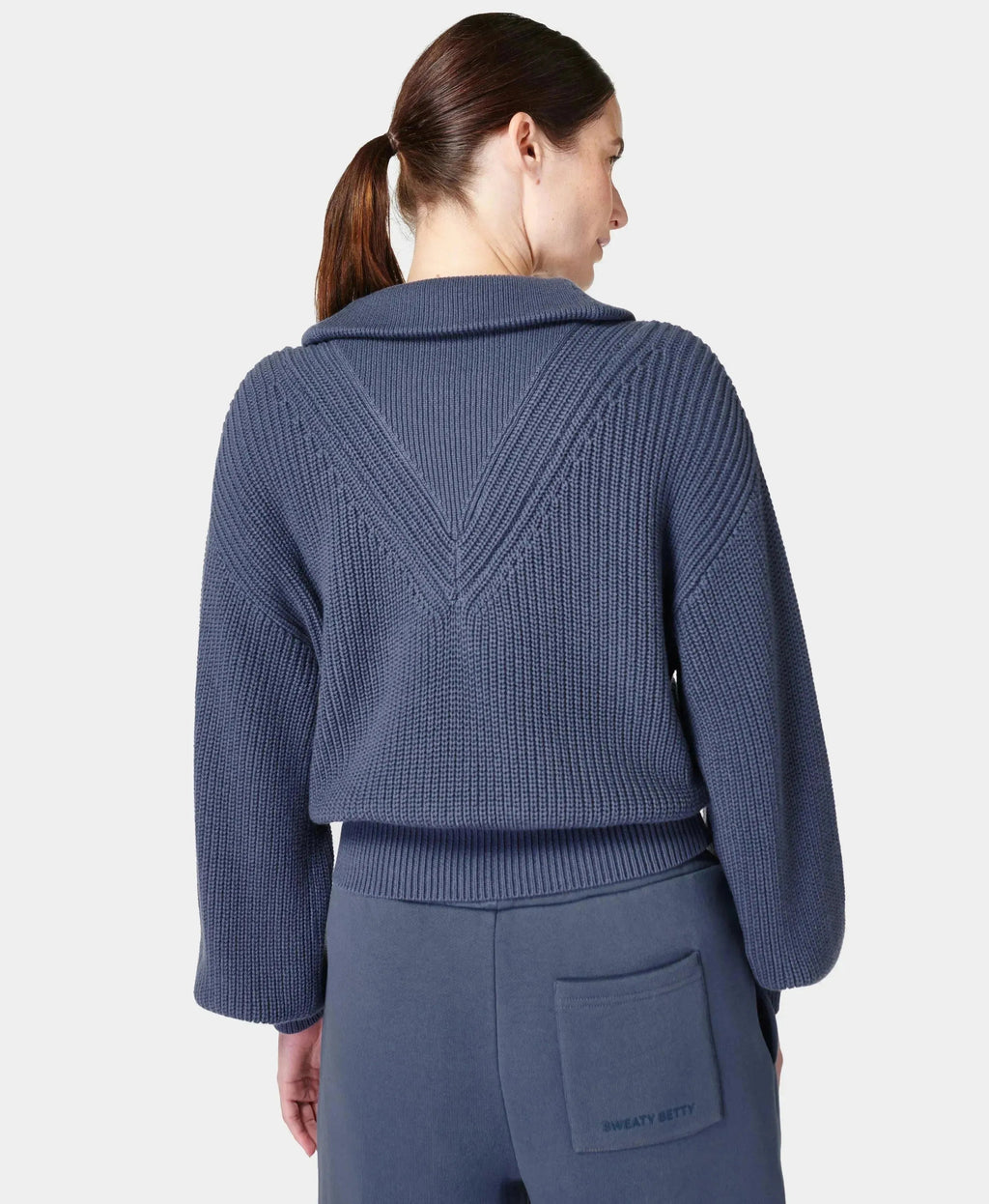 Modern Collared Sweater Sb9080 Endless-Blue