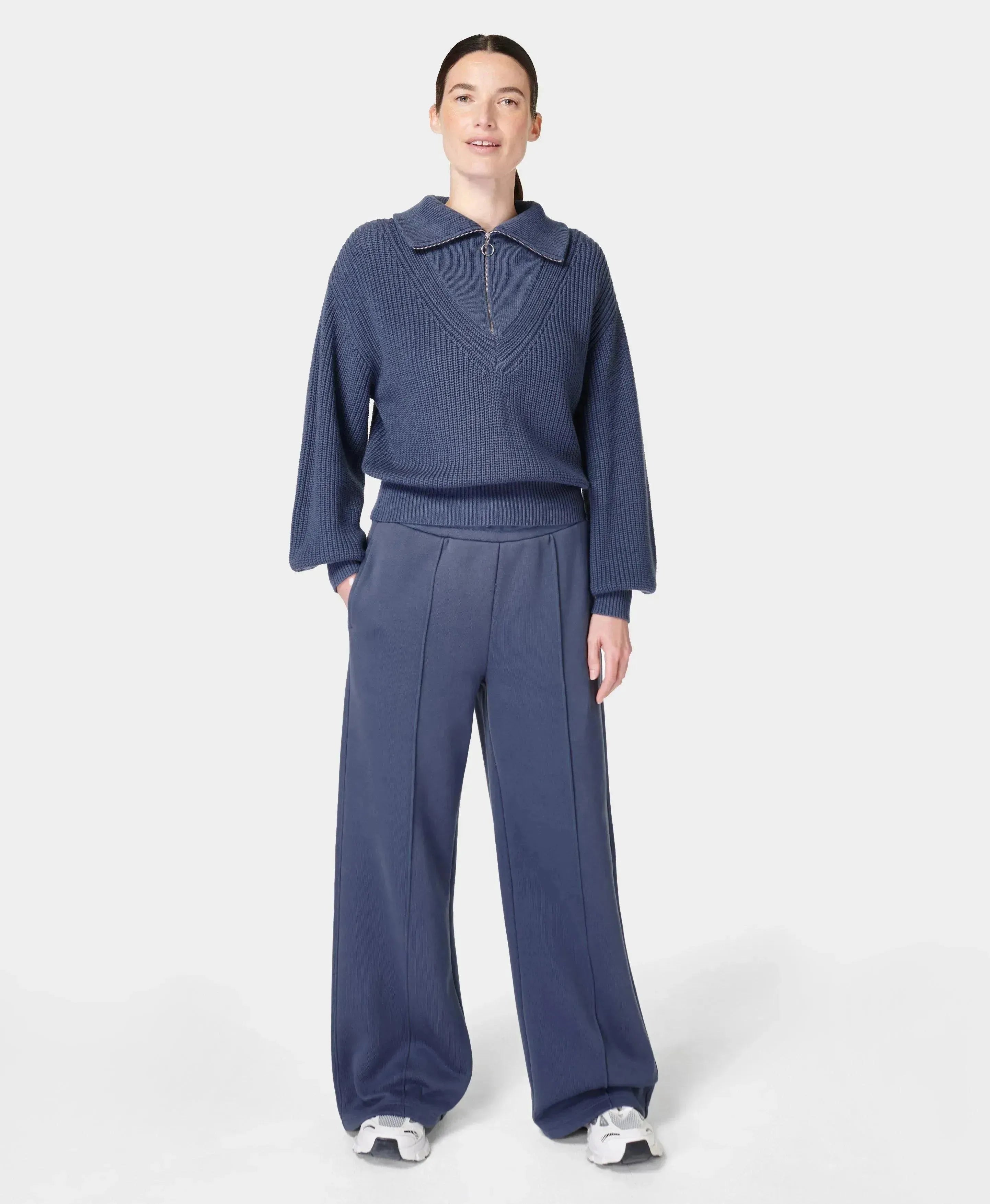 Modern Collared Sweater Sb9080 Endless-Blue