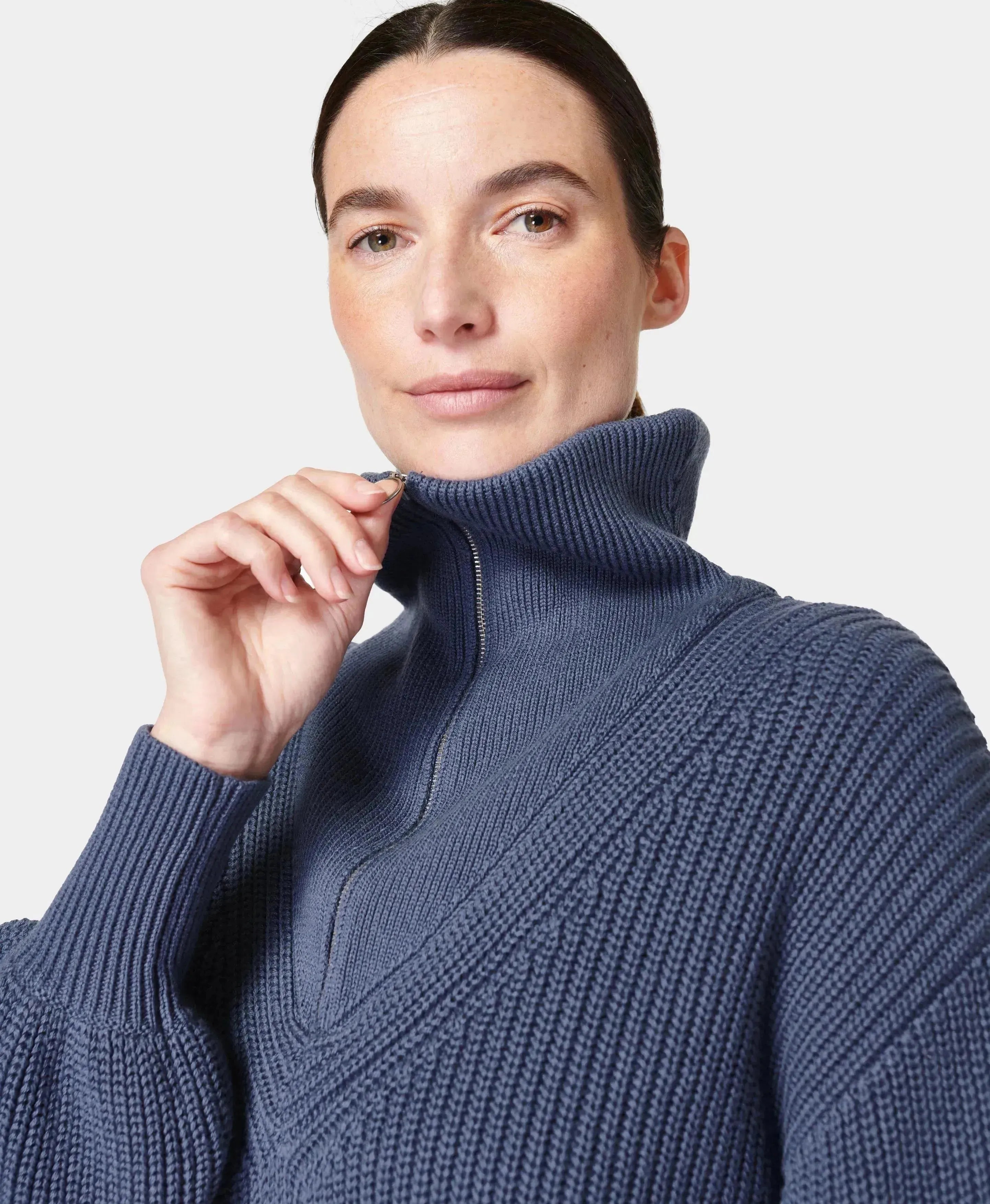 Modern Collared Sweater Sb9080 Endless-Blue