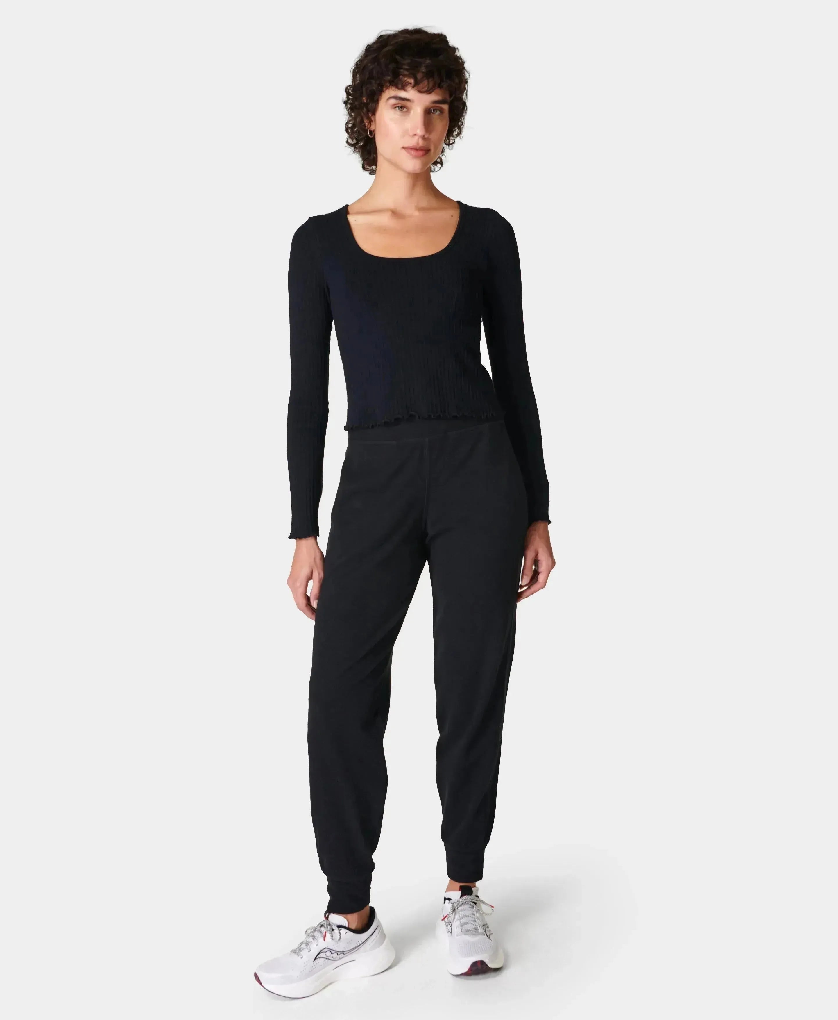 Mindful Long Sleeve Top Sb9183 Black