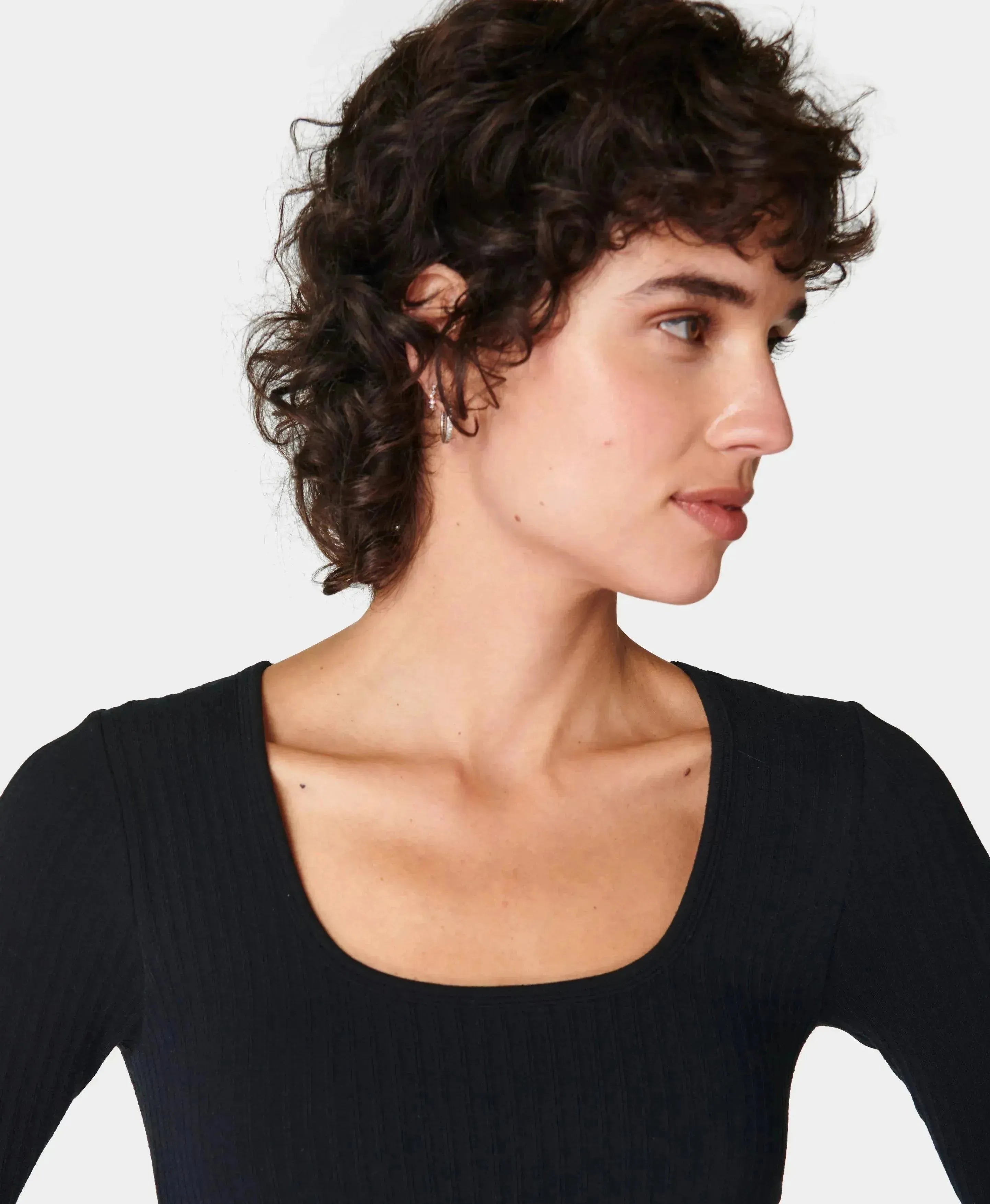 Mindful Long Sleeve Top Sb9183 Black