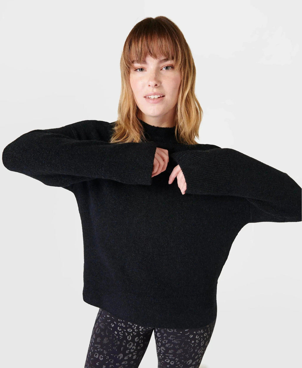 Pinnacle Wool Funnel Neck Sb9221 Black