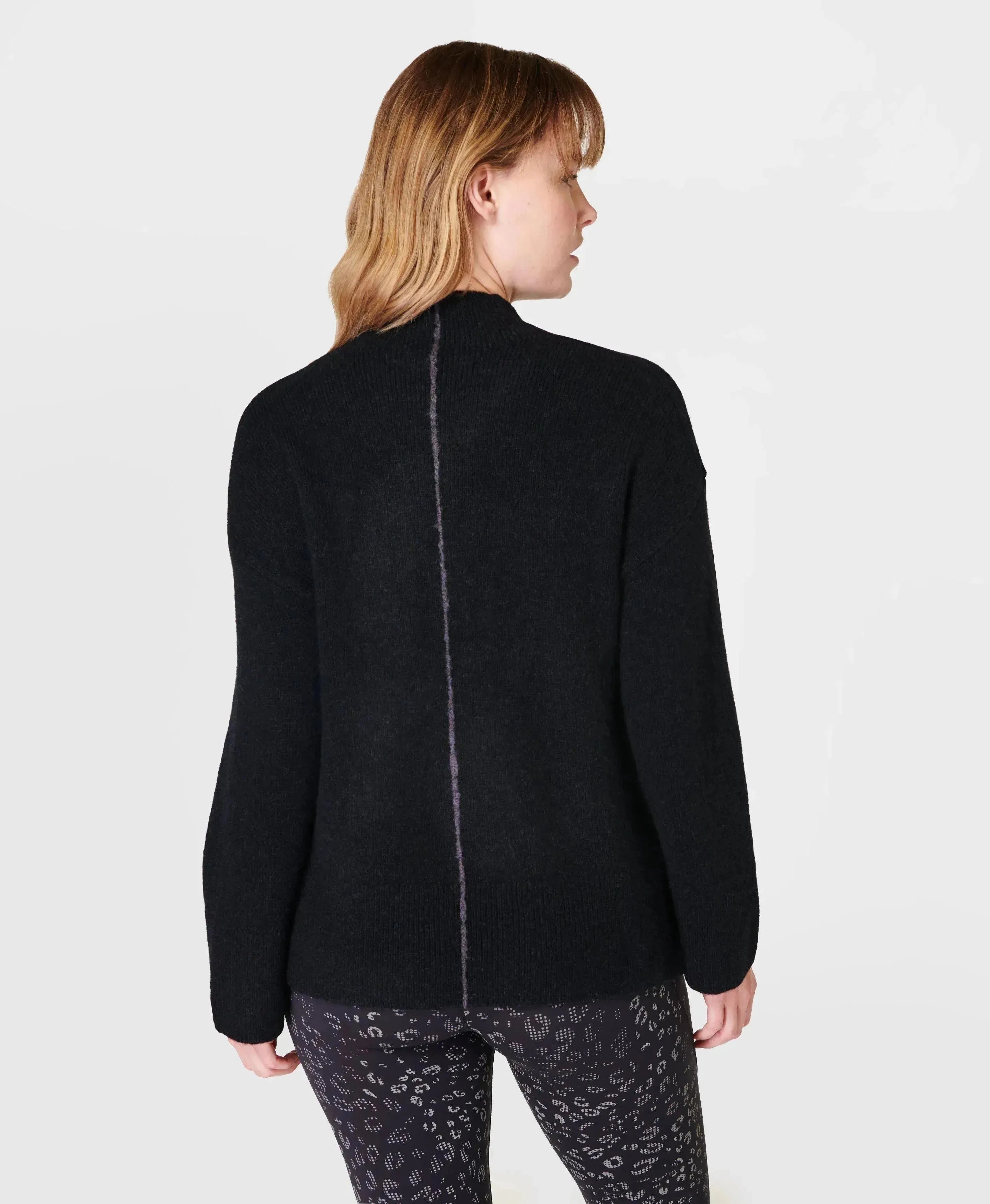 Pinnacle Wool Funnel Neck Sb9221 Black