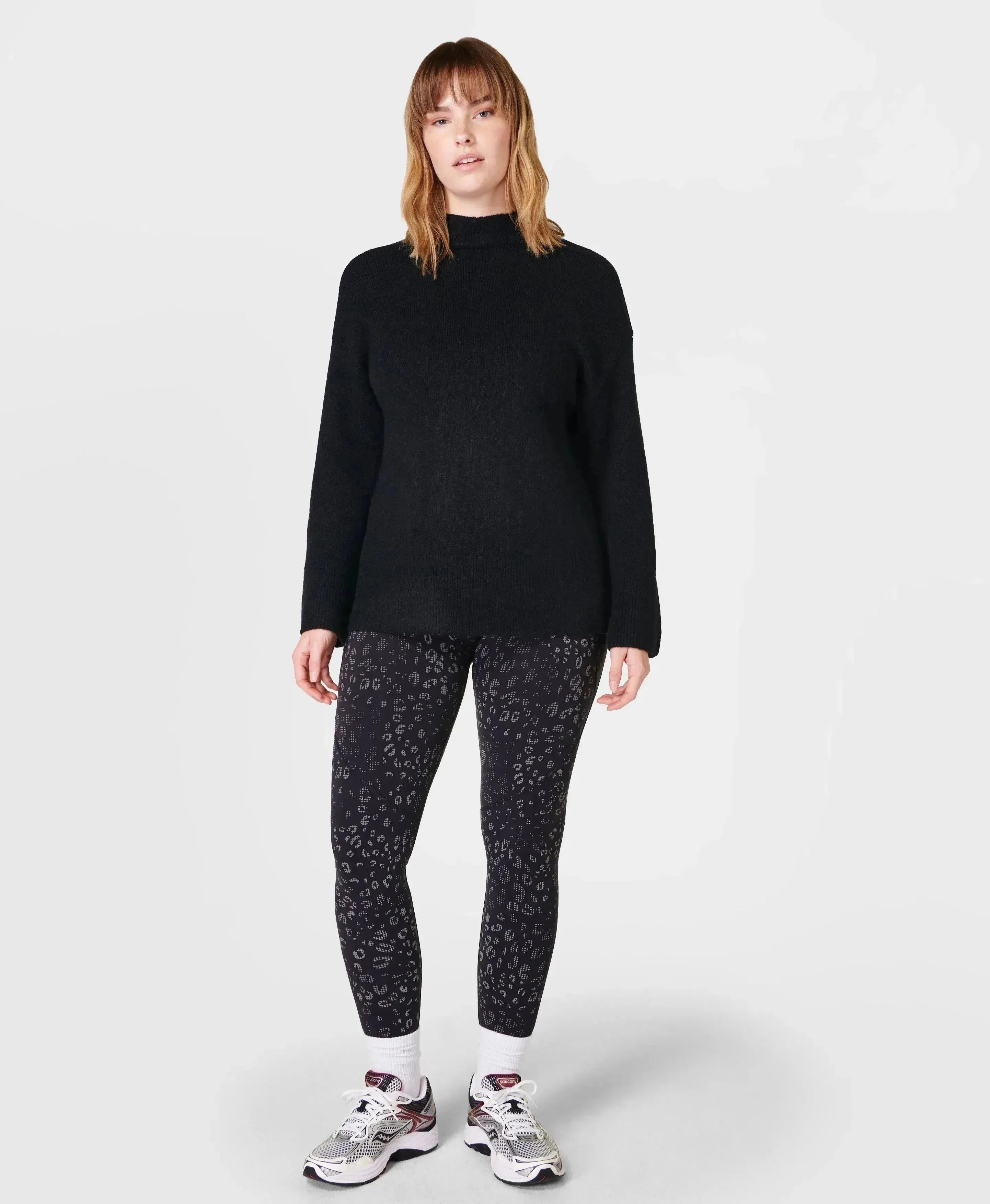 Pinnacle Wool Funnel Neck Sb9221 Black