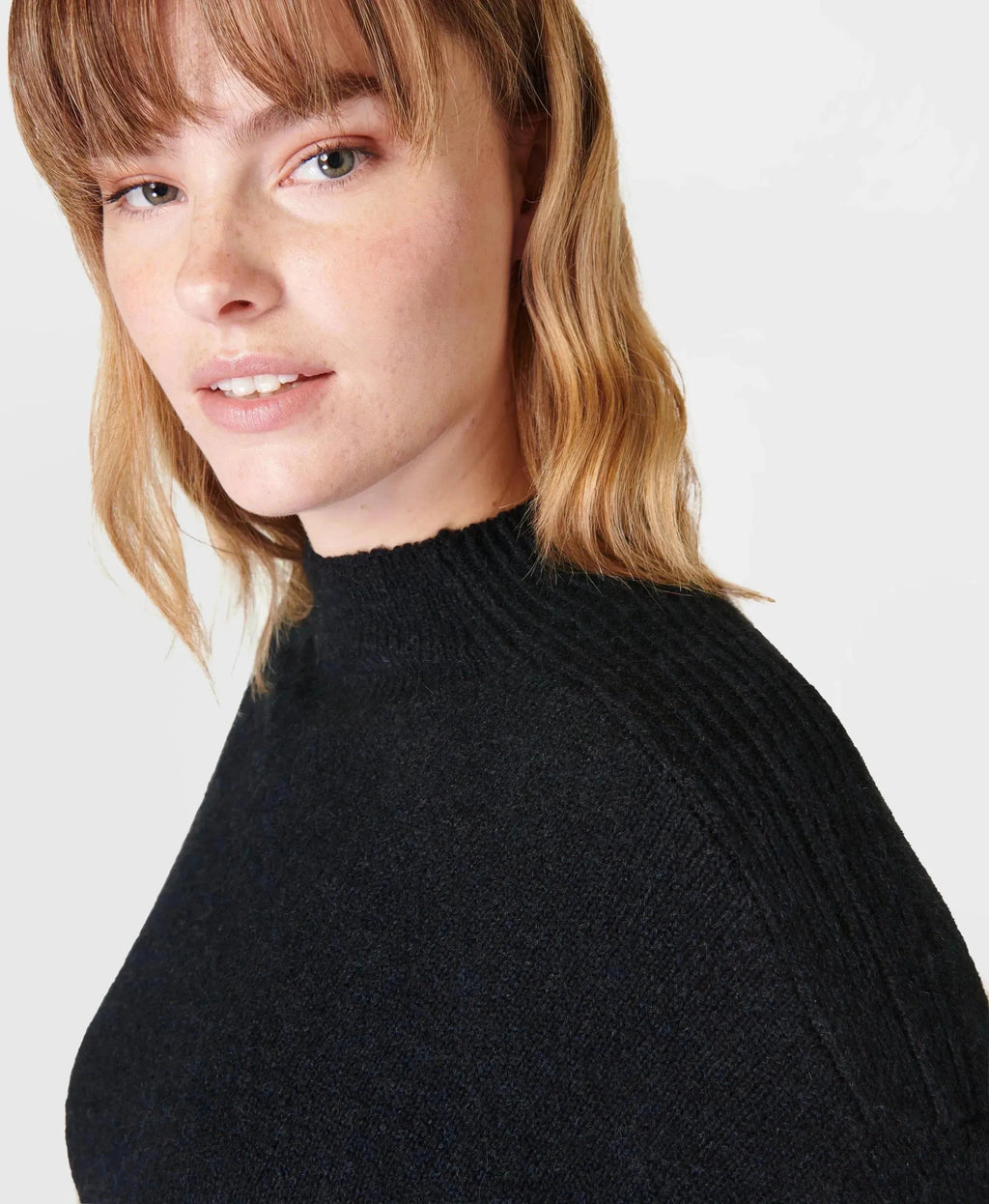 Pinnacle Wool Funnel Neck Sb9221 Black