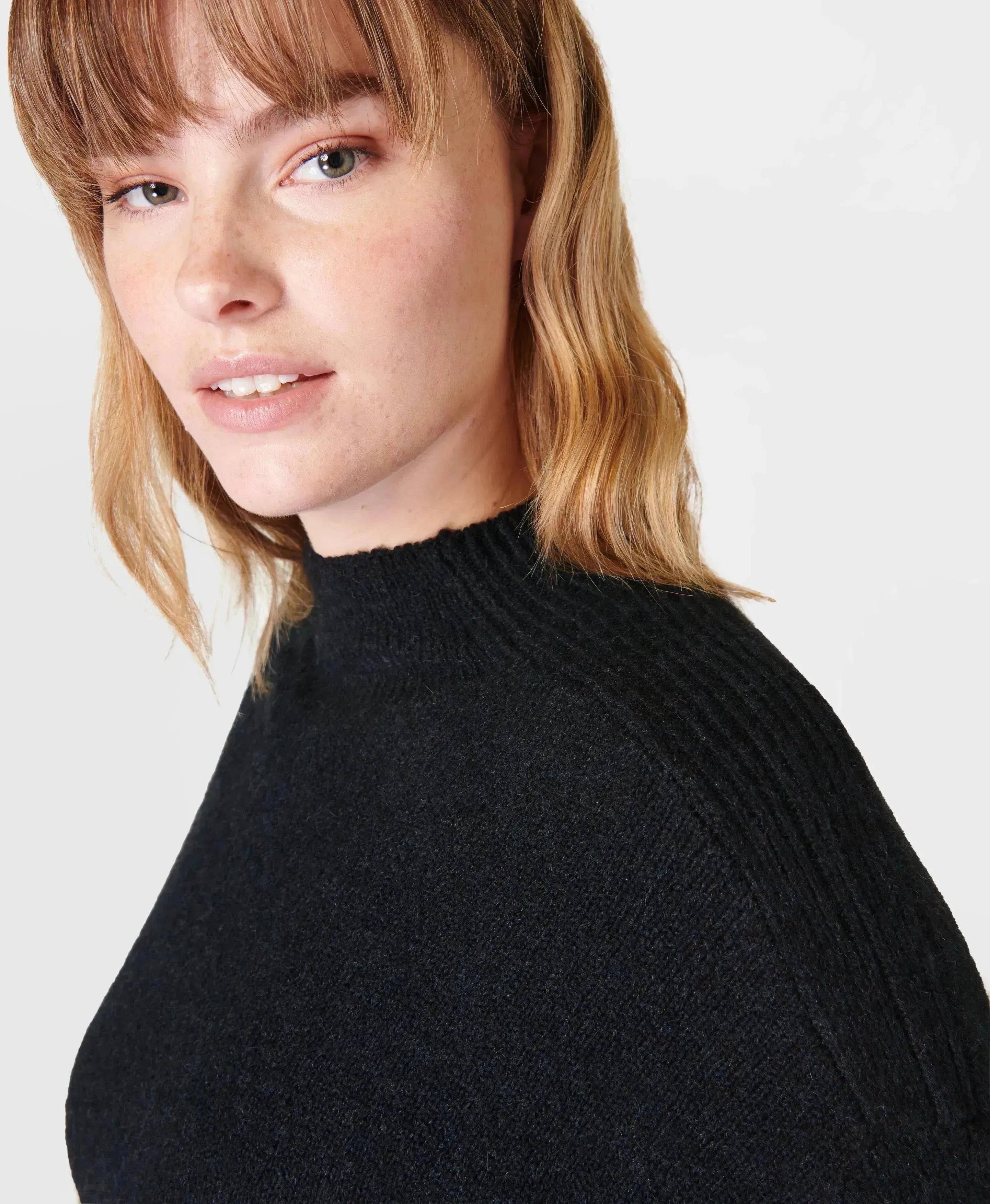 Pinnacle Wool Funnel Neck Sb9221 Black