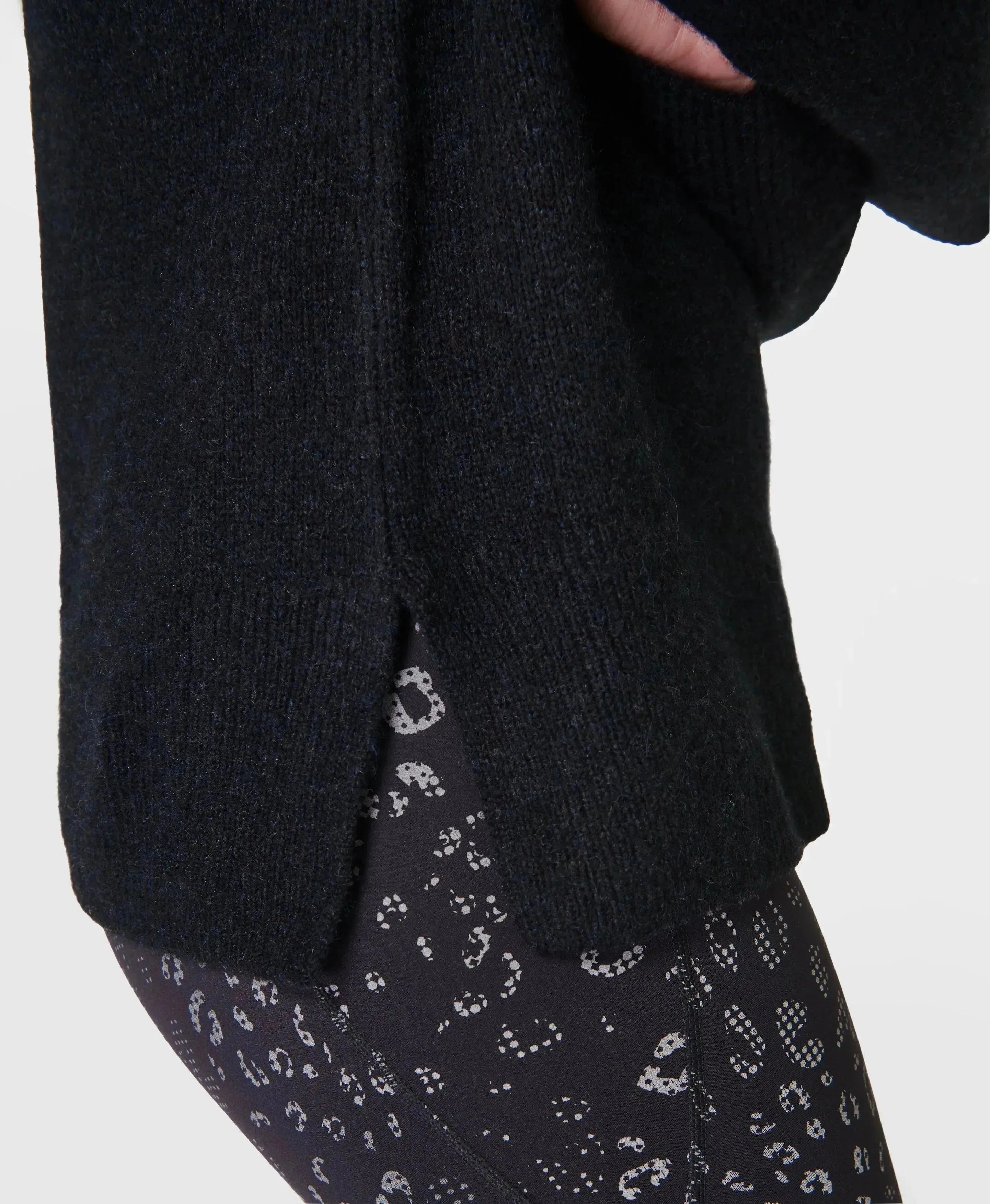 Pinnacle Wool Funnel Neck Sb9221 Black