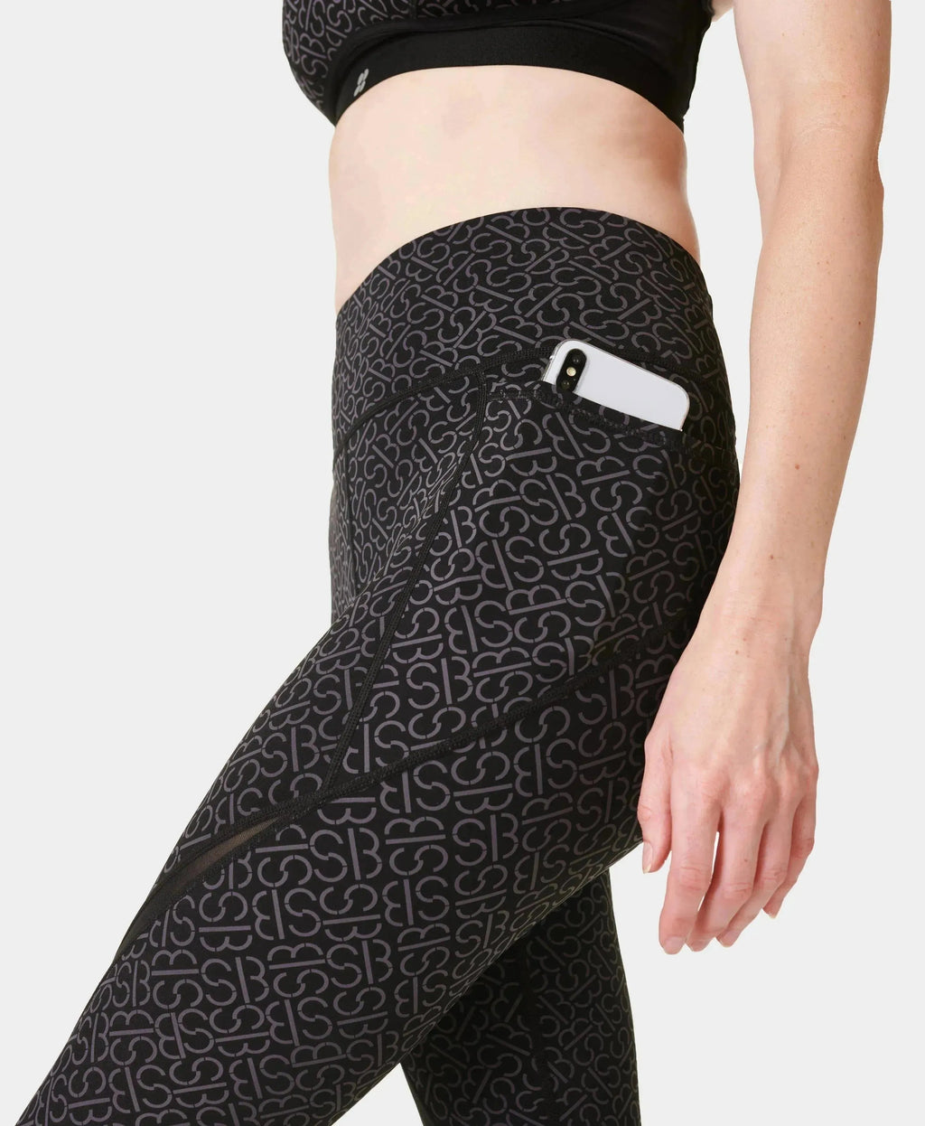 Power Icon Legging Sb9446a Grey-Sb-Slot-Print