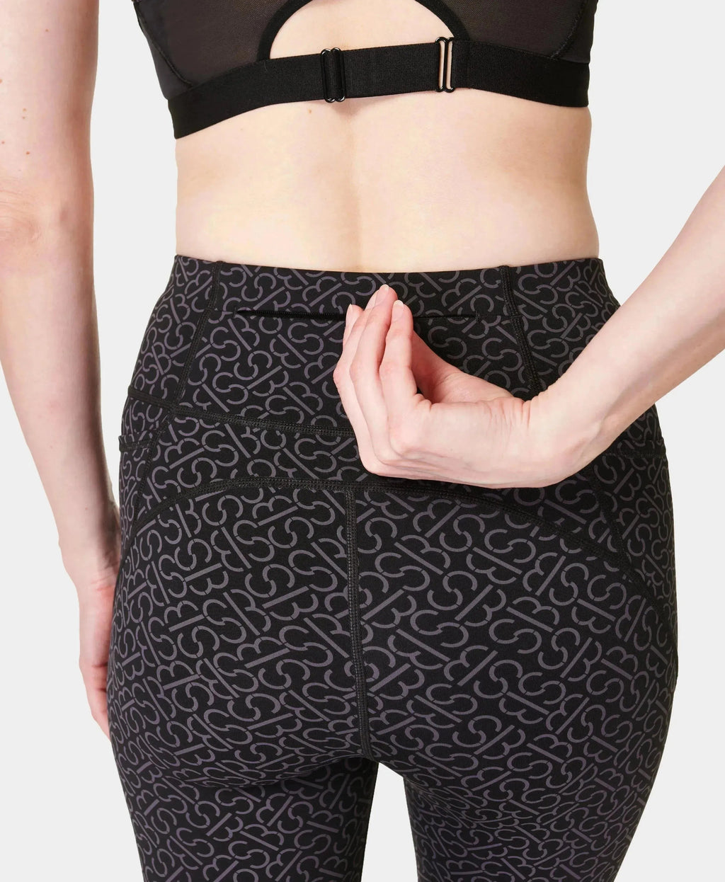 Power Icon Legging Sb9446a Grey-Sb-Slot-Print