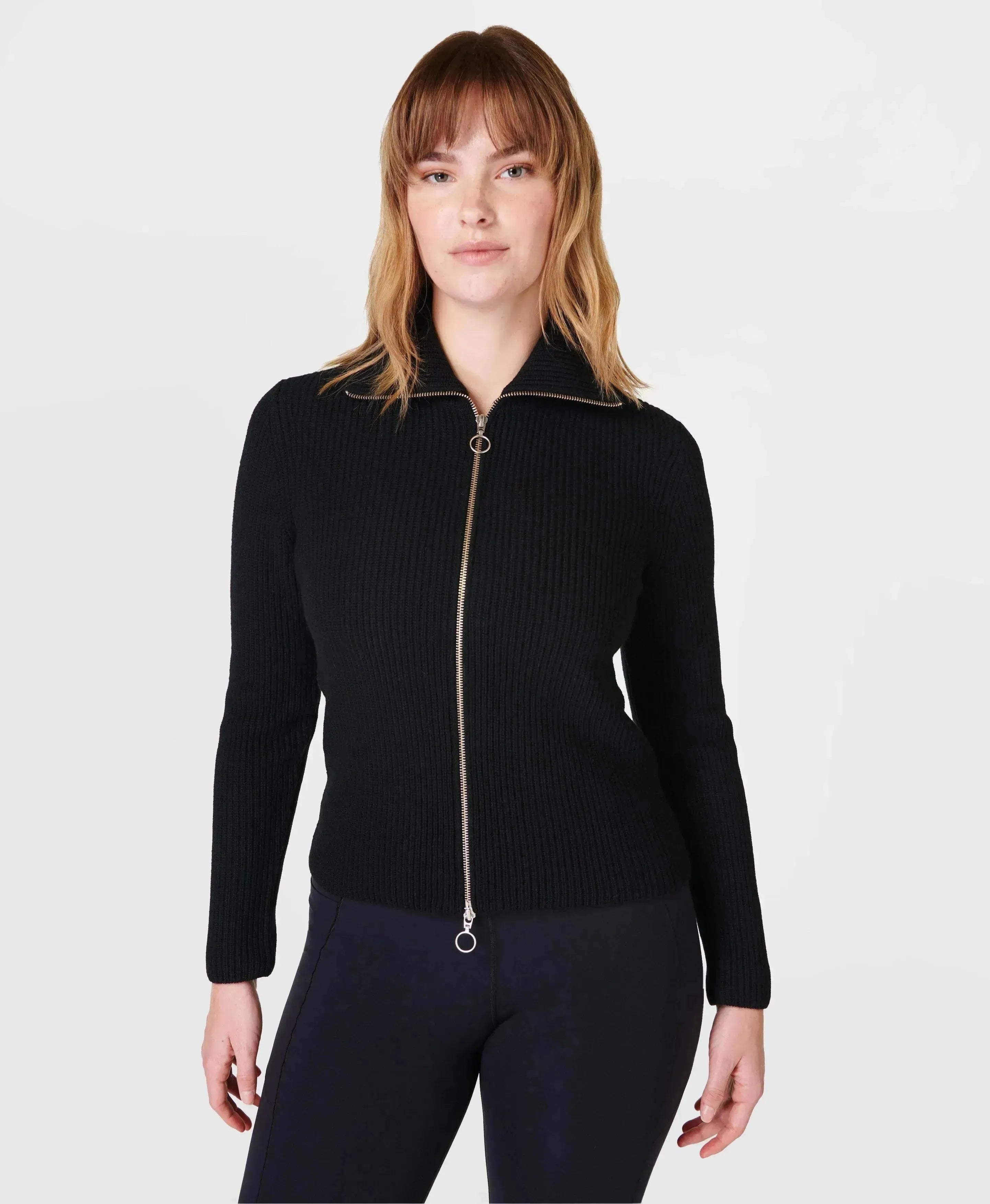 Modify Zip Up Cardigan Sb9479 Black