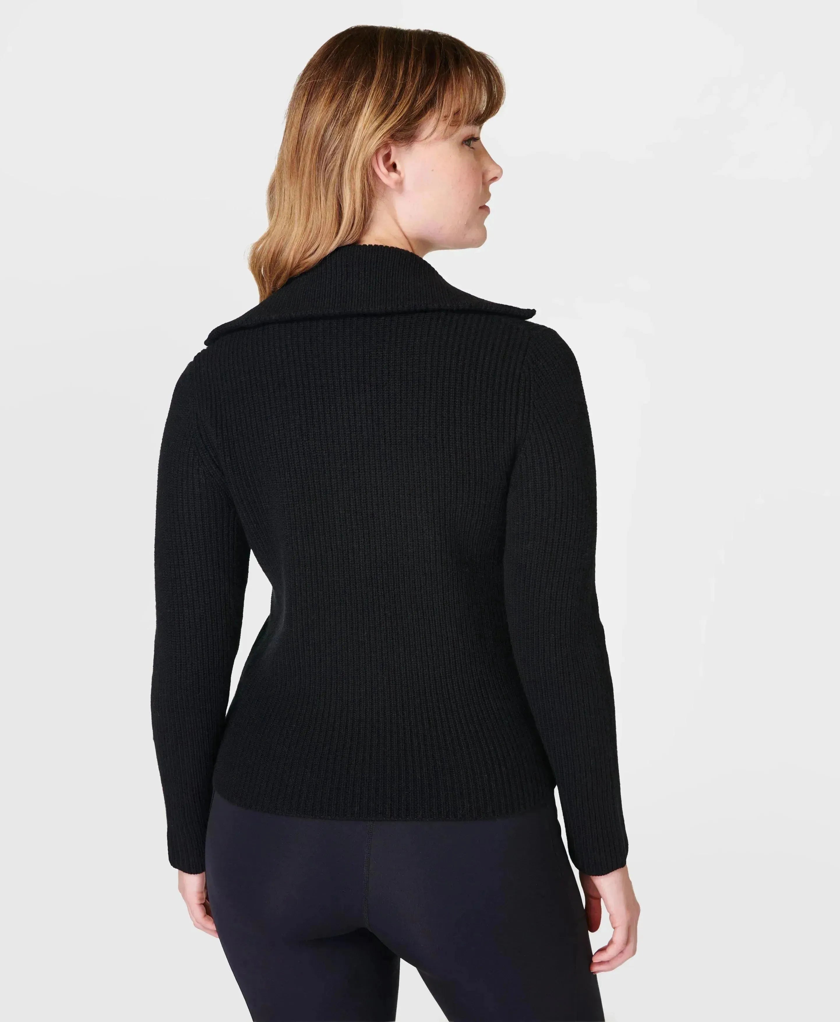 Modify Zip Up Cardigan Sb9479 Black