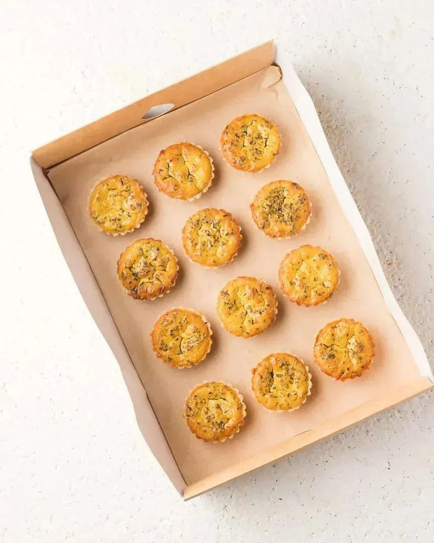 Mini Smoky Eggplant Quiche (Set of 12) (GF/V)