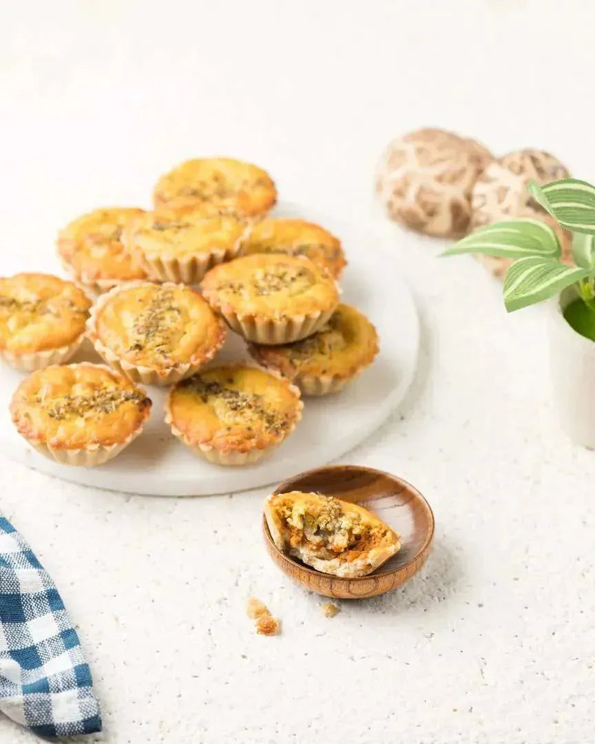 Mini Savory Mushroom Quiche (Set of 12) (GF/V)