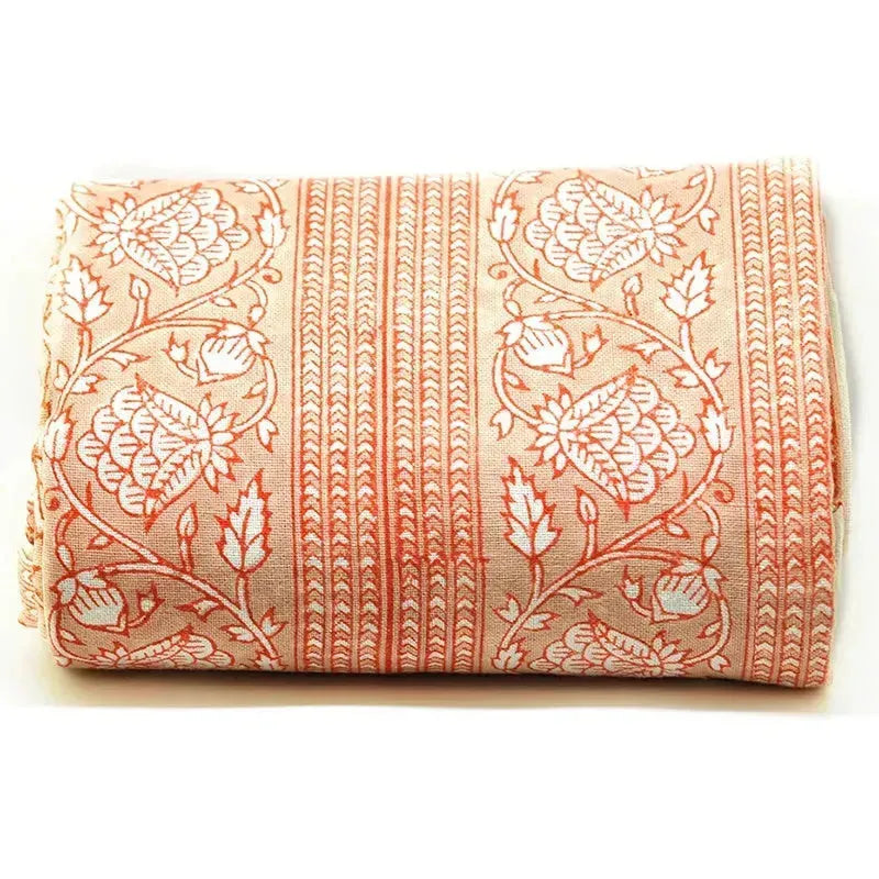 SpiceBox Organics Hand Crafted Red Cotton Table Cloth