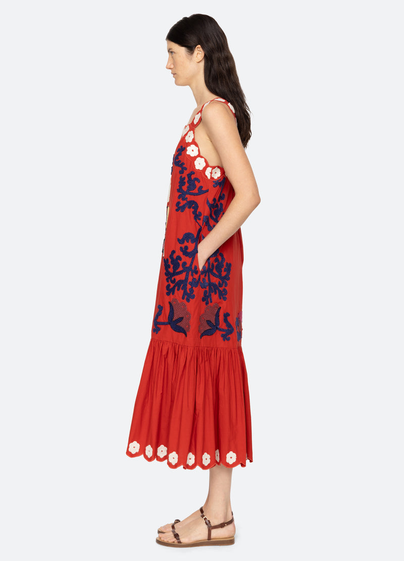 Catrine Applique Tank D Pf25-009 Red