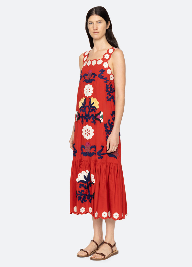 Catrine Applique Tank D Pf25-009 Red