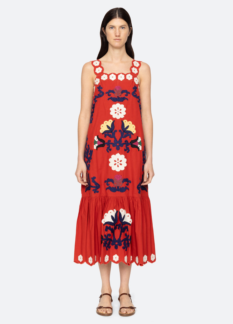 Catrine Applique Tank D Pf25-009 Red