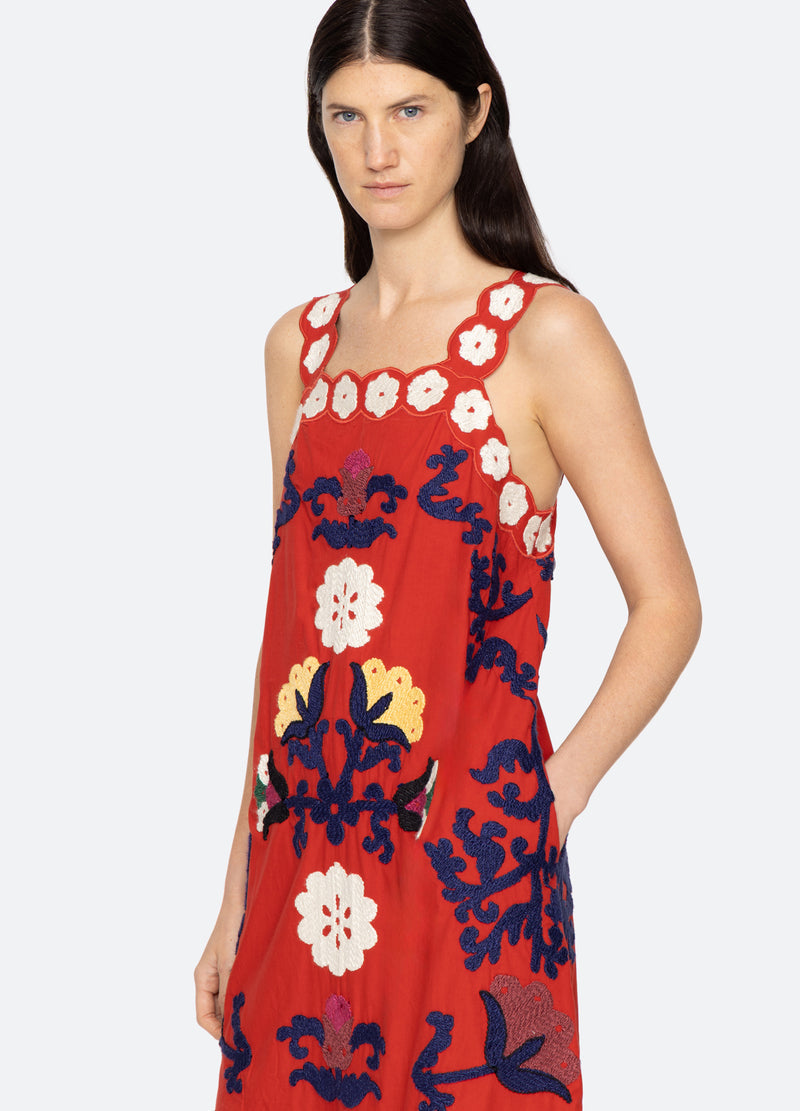 Catrine Applique Tank D Pf25-009 Red