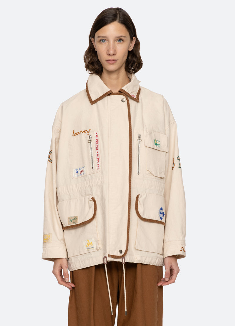 Carolyn Workwear Jacket Pf25-038 Cream
