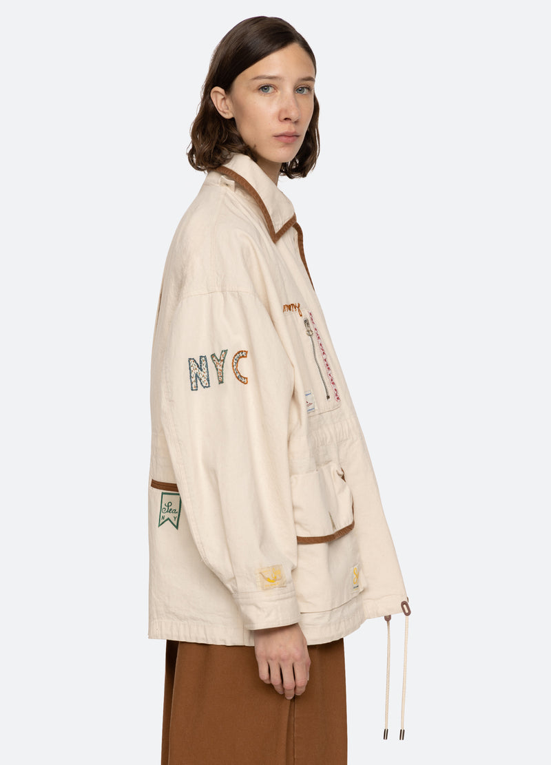 Carolyn Workwear Jacket Pf25-038 Cream
