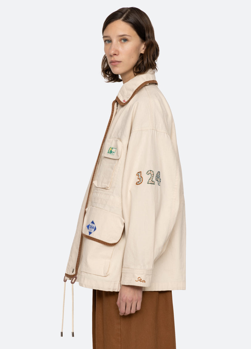 Carolyn Workwear Jacket Pf25-038 Cream