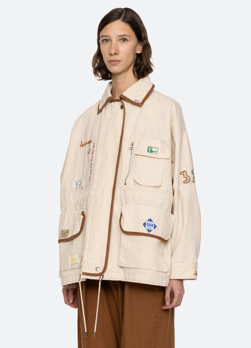 Carolyn Workwear Jacket Pf25-038 Cream