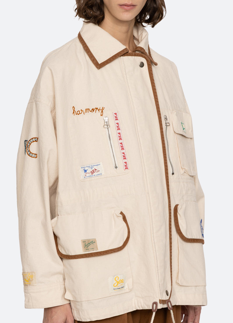 Carolyn Workwear Jacket Pf25-038 Cream