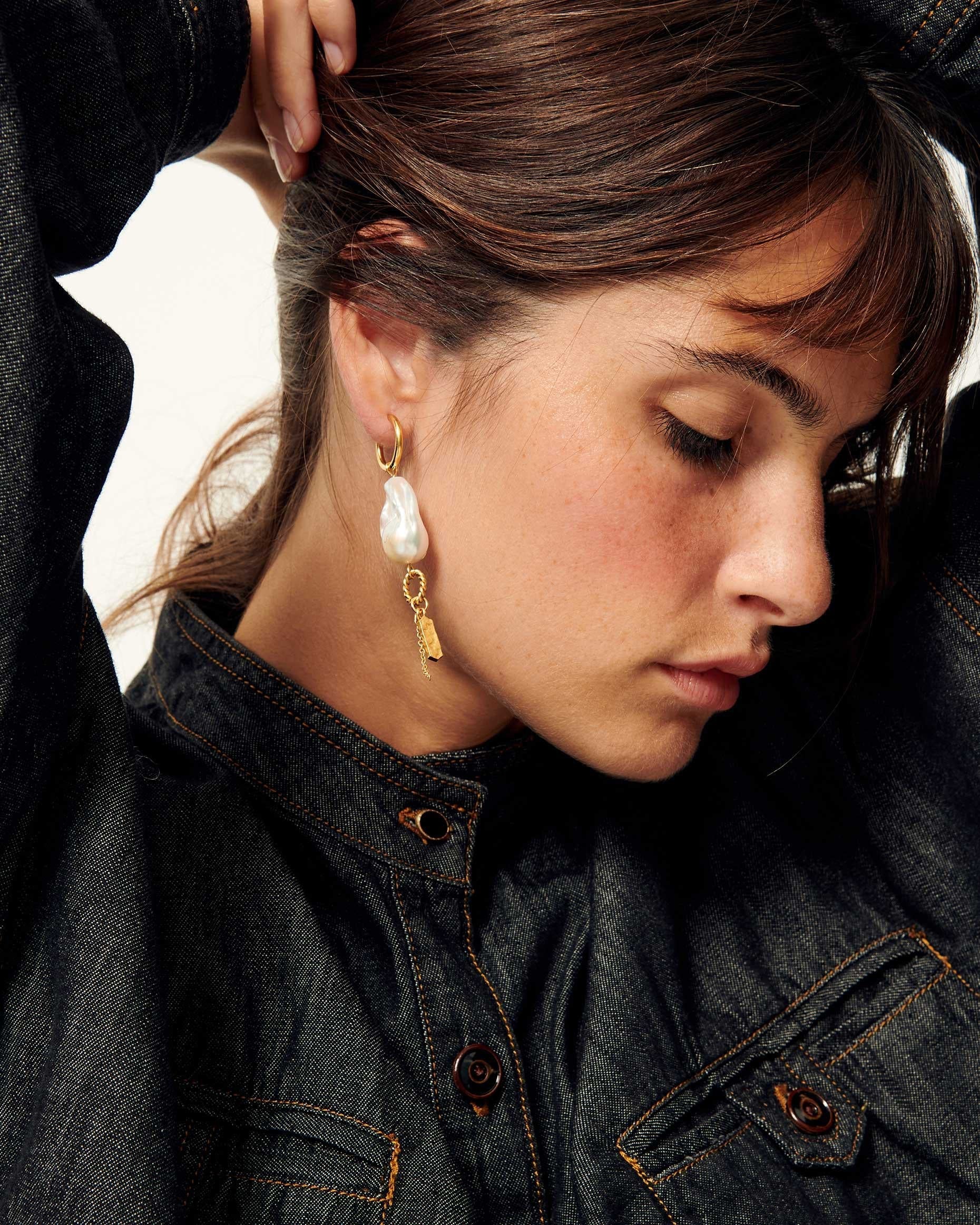 Earring Toti Pearl Dore